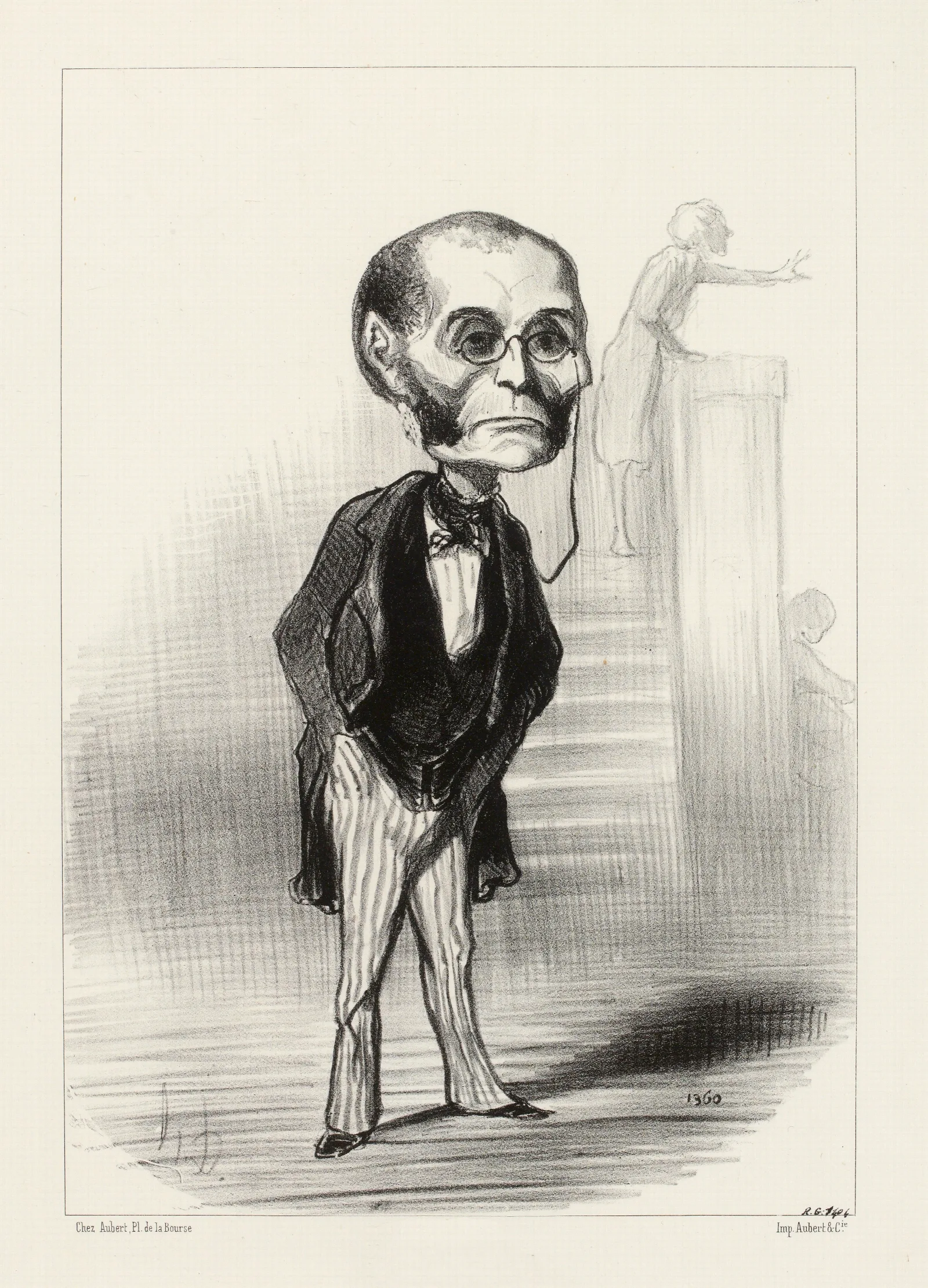 Glais Bizoin Wall Art by Honoré Daumier - Canvas Print