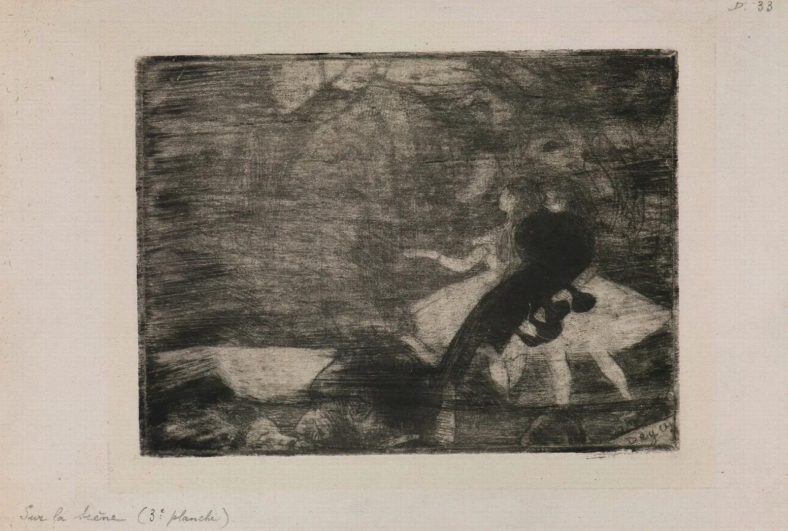 On Stage I Wall Art by Edgar Degas - Canvas Print