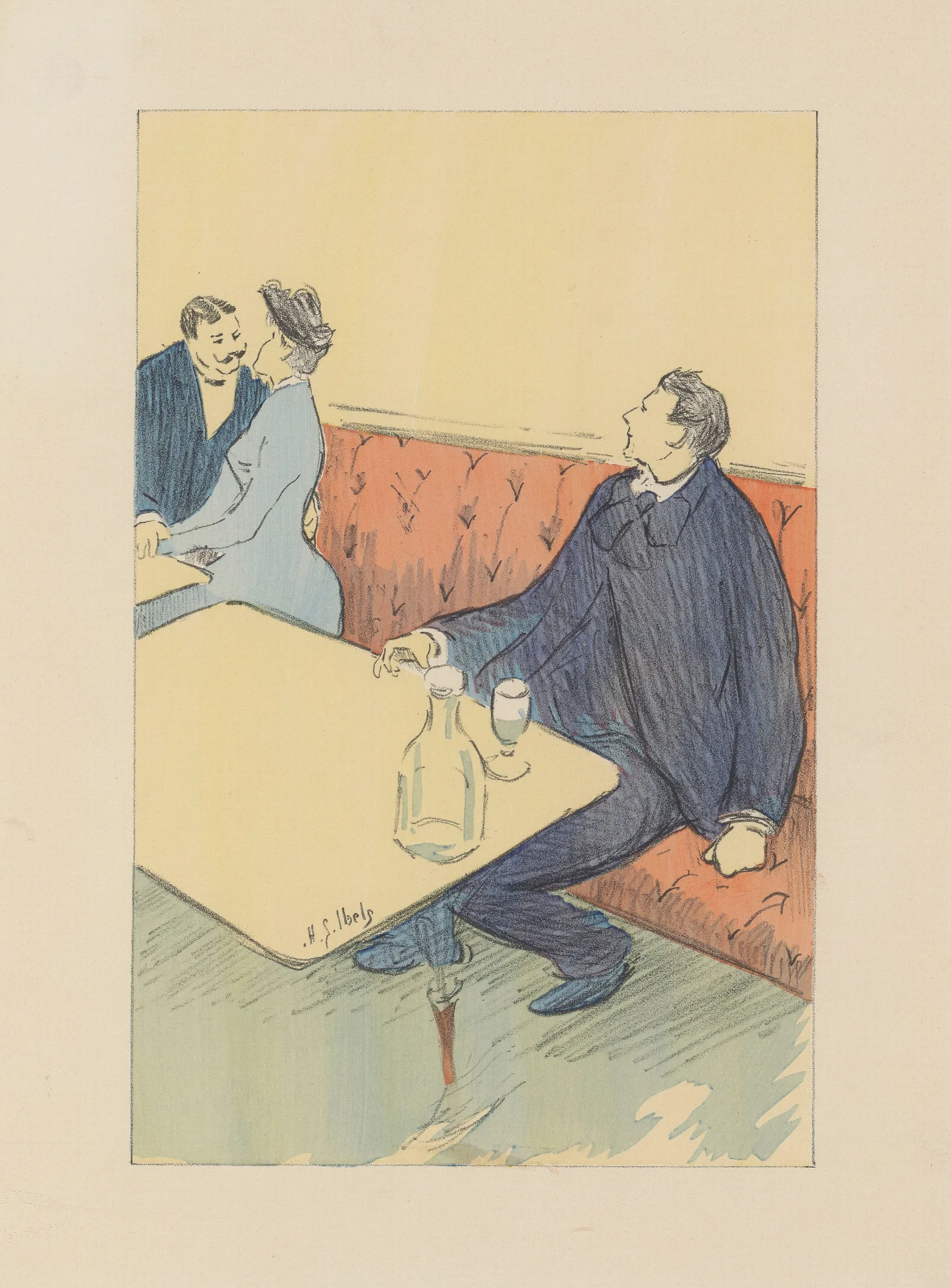 Lamour Est Un Reve Wall Art by Henri-Gabriel Ibels - Canvas Print