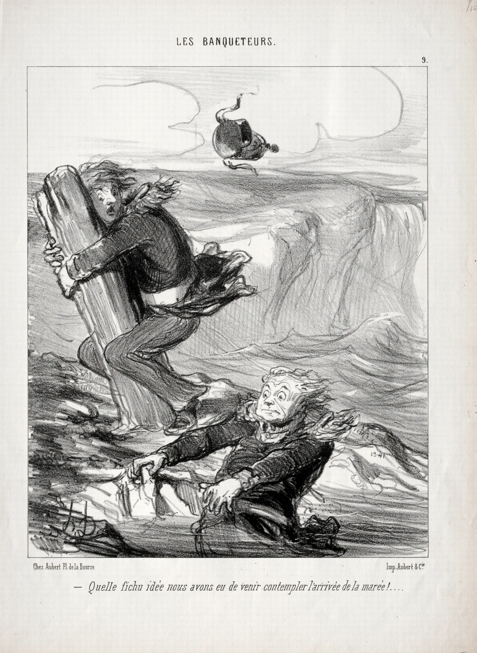 What A Stupid Idea We Had Wall Art by Honoré Daumier - Canvas Print