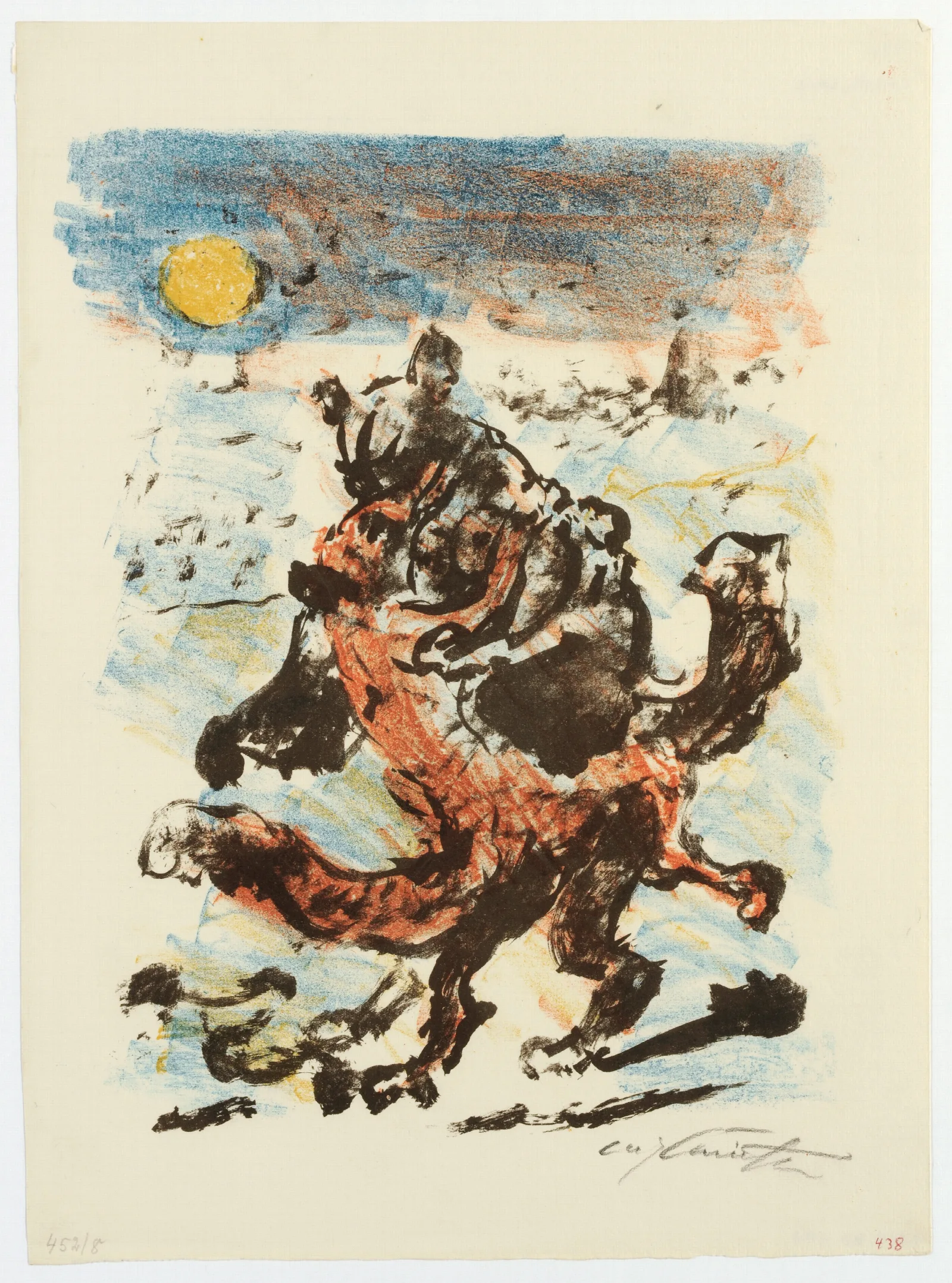 Isegrims Gattin Giremund Gibt Sich Reinecke Hin Wall Art by Lovis Corinth - Canvas Print