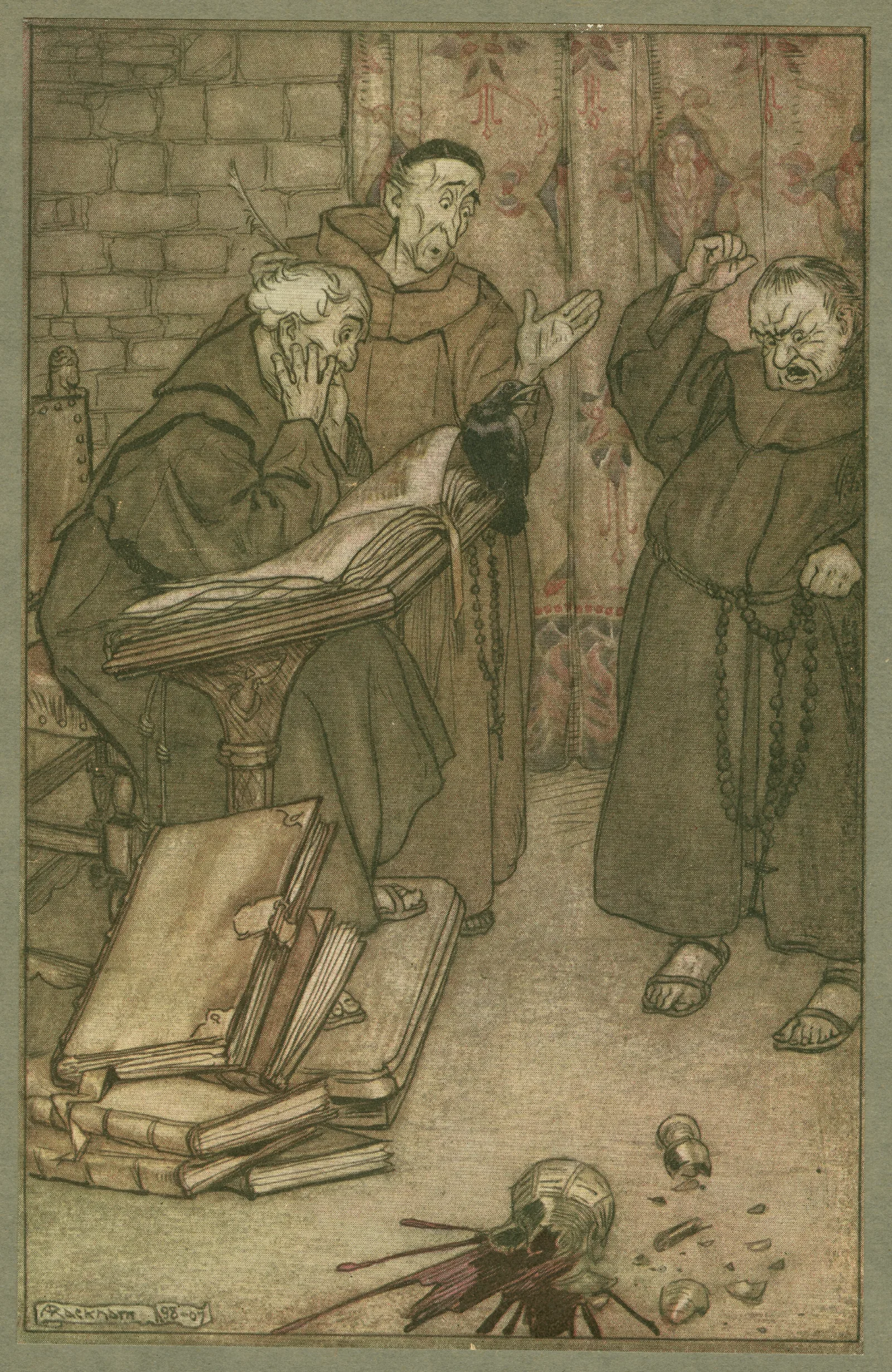 If Anyone Lied Or If Anyone Swore Wall Art by Arthur Rackham - Canvas Print