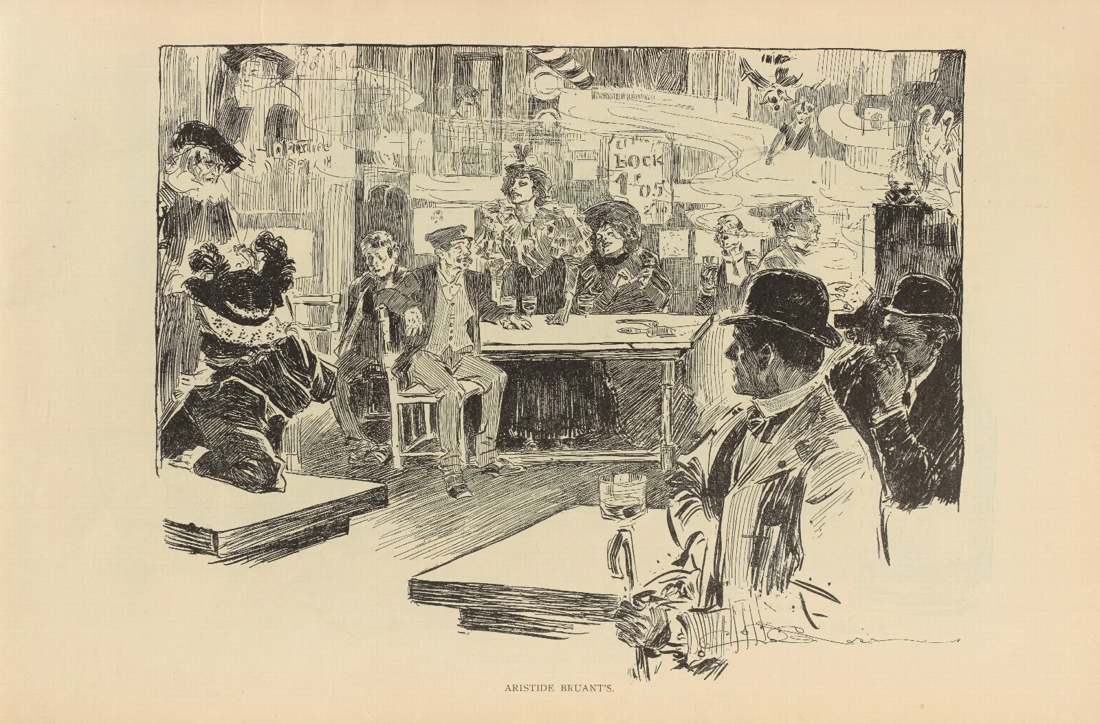Aristide Bruants 2 Wall Art by Charles Dana Gibson - Canvas Print