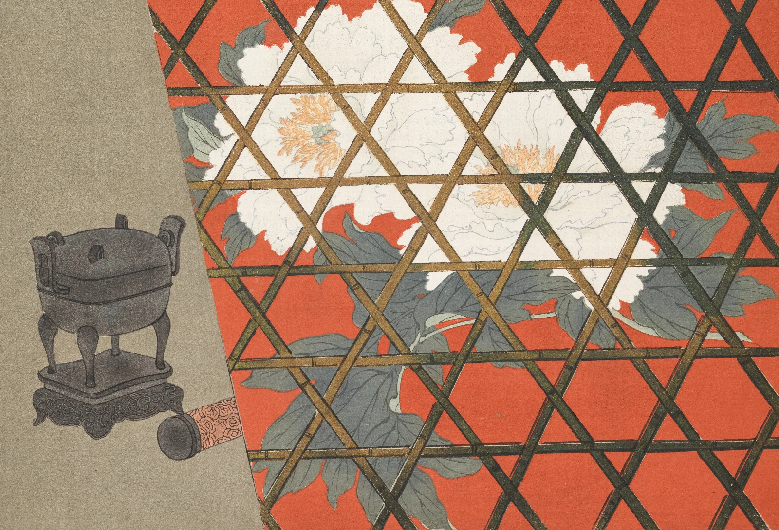 A Thousand Grasses Pl 14 Wall Art by Kamisaka Sekka - Canvas Print