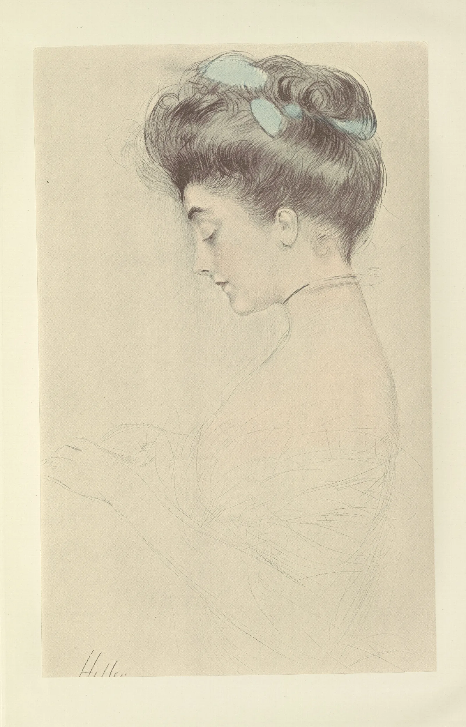 Mrs Law Wall Art by Paul César Helleu - Canvas Print