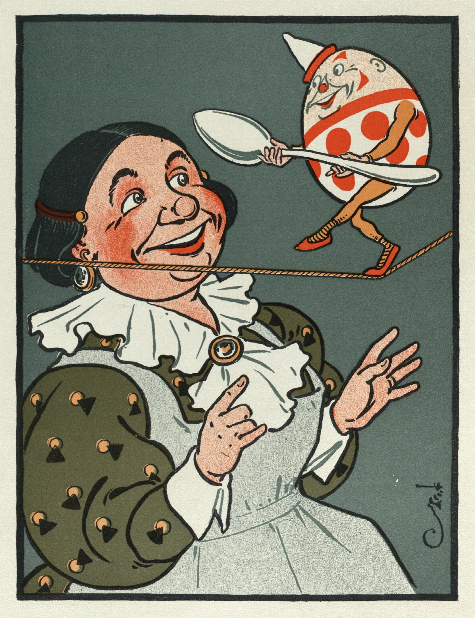 Denslows Humpty Dumpty 2 Wall Art by William Wallace Denslow - Canvas Print