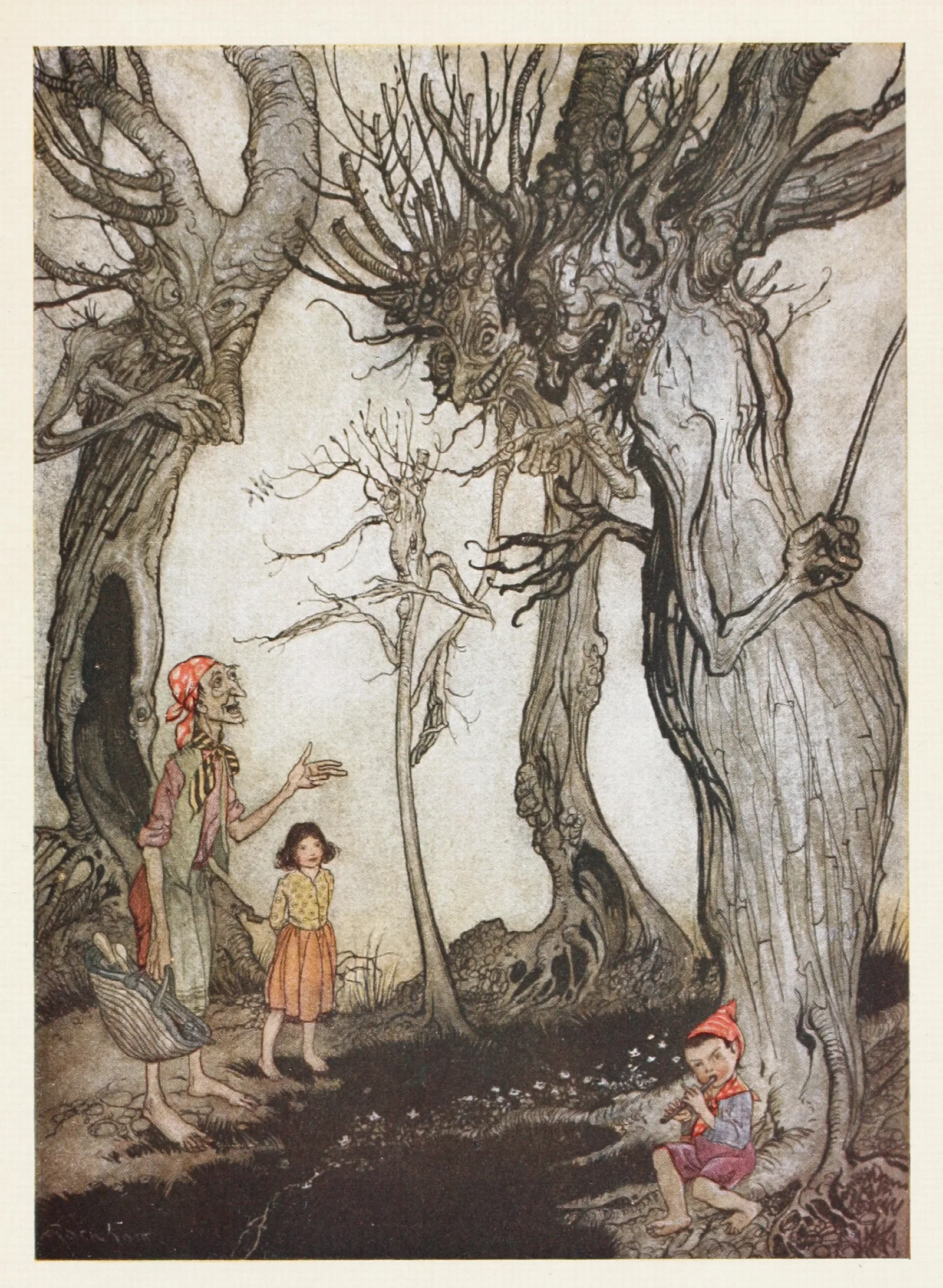 The Trees And The Axe Wall Art by Arthur Rackham - Canvas Print