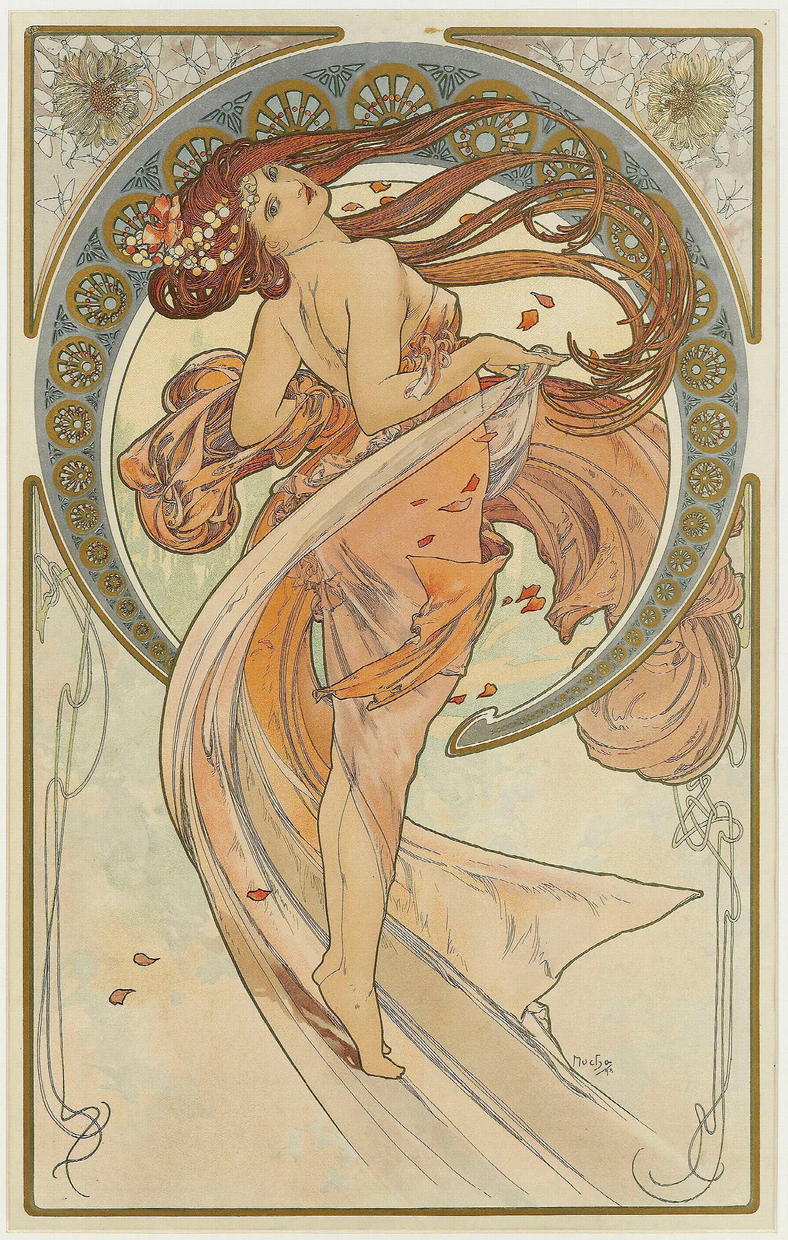 The Arts 2 Wall Art by Alphonse Mucha - Canvas Print