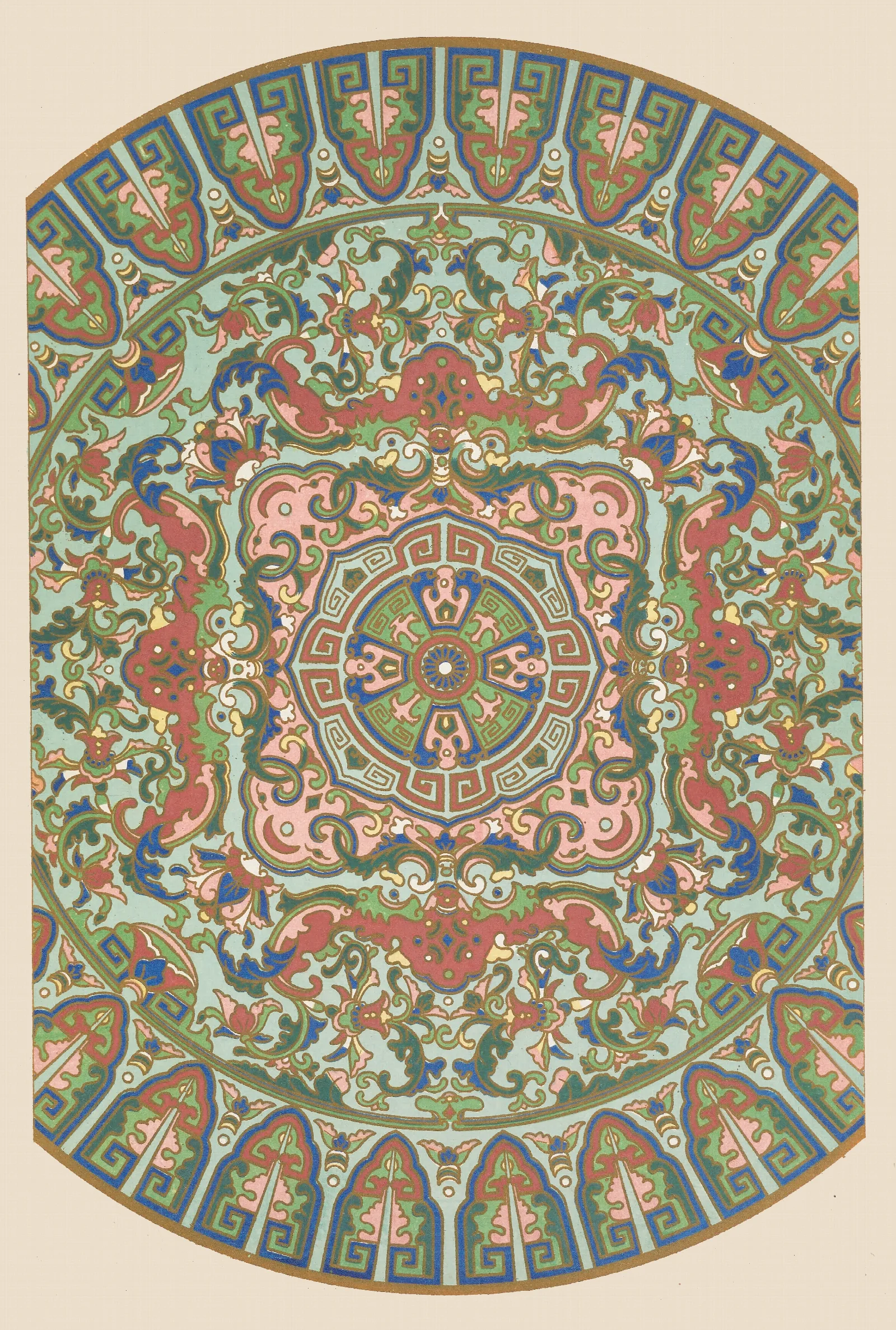 Examples Of Chinese Ornament Pl 32 Wall Art by Owen Jones - Canvas Print