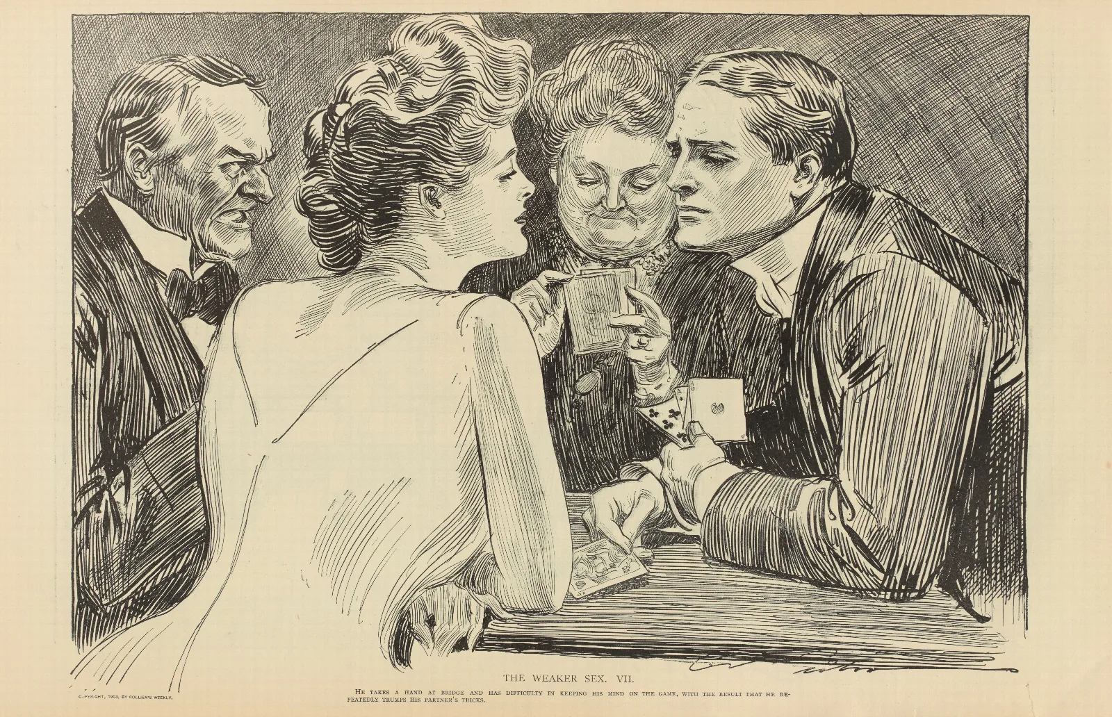 The Weaker Sex Vii Wall Art by Charles Dana Gibson - Canvas Print