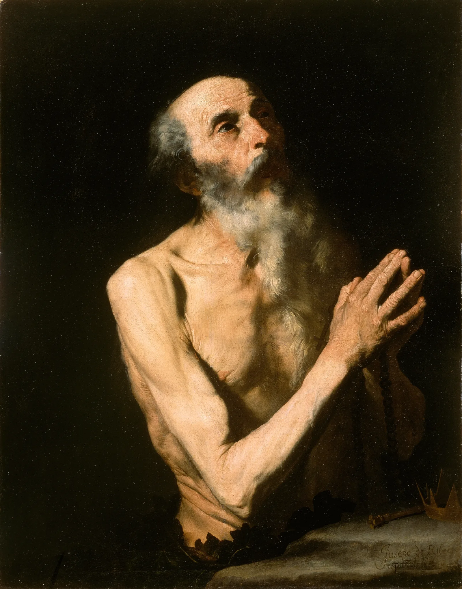 Saint Onuphrius 3 Wall Art by Jusepe de Ribera - Canvas Print
