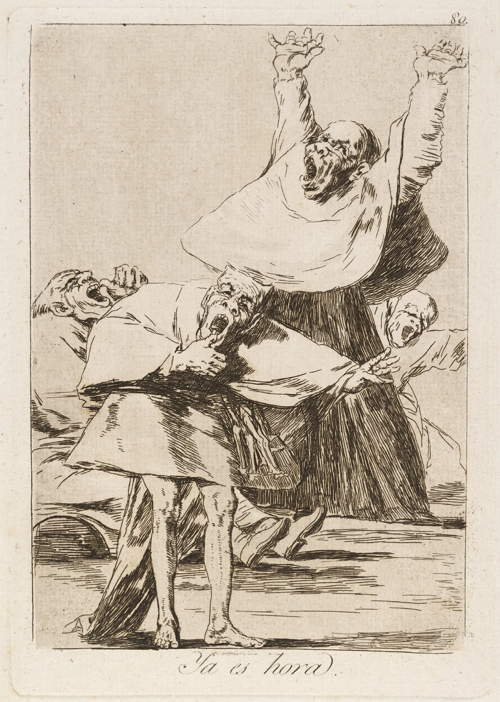 Ya Es Hora It Is Time Wall Art by Francisco de Goya - Canvas Print