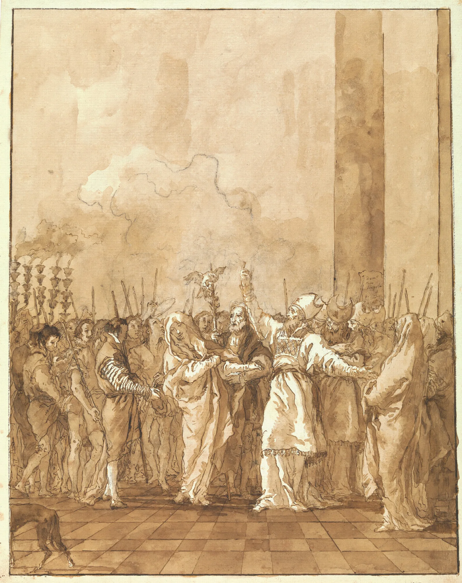 The Betrothal Of The Virgin 2 Wall Art by Giovanni Domenico Tiepolo - Canvas Print