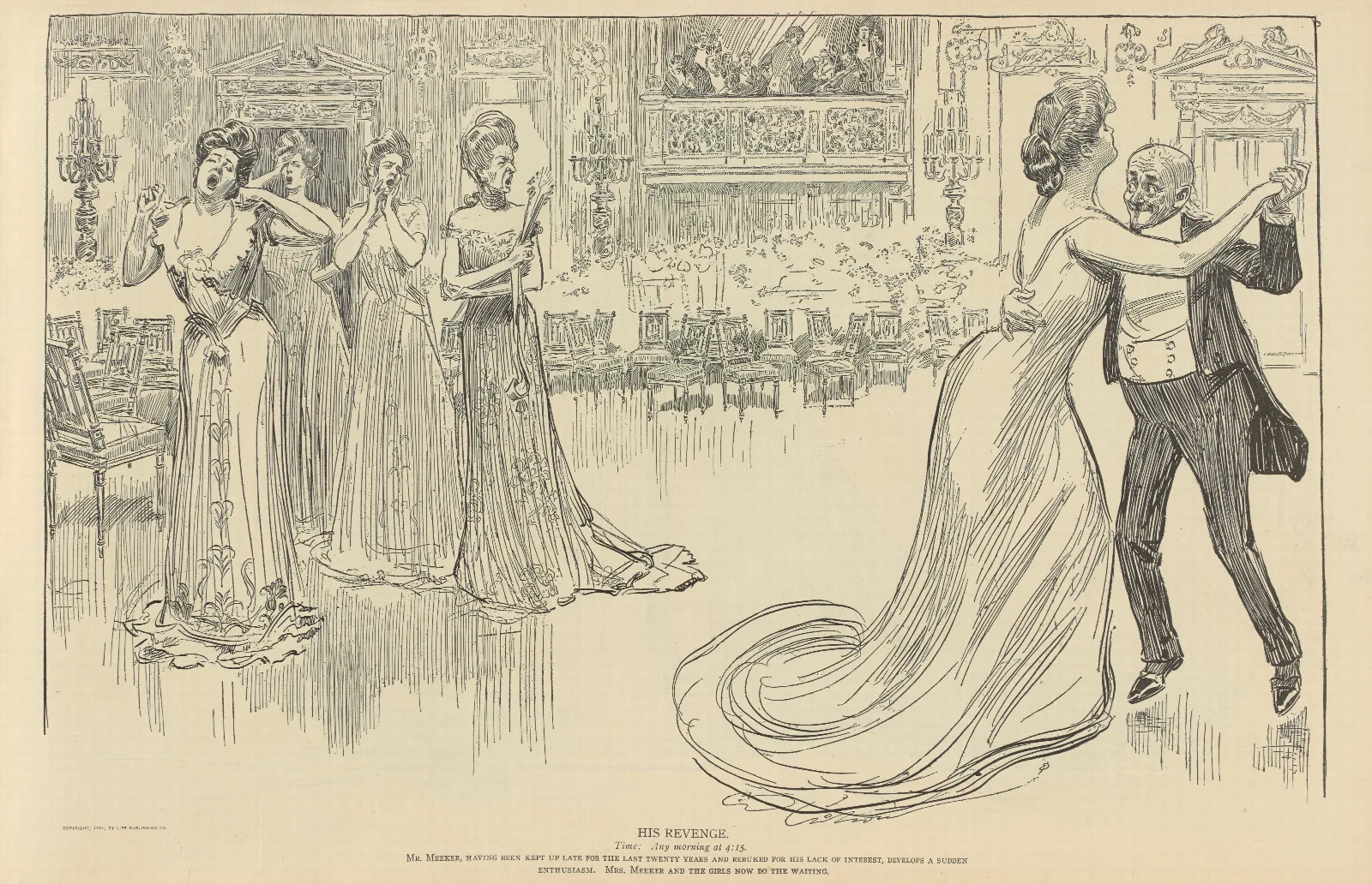 His Revenge Wall Art by Charles Dana Gibson - Canvas Print