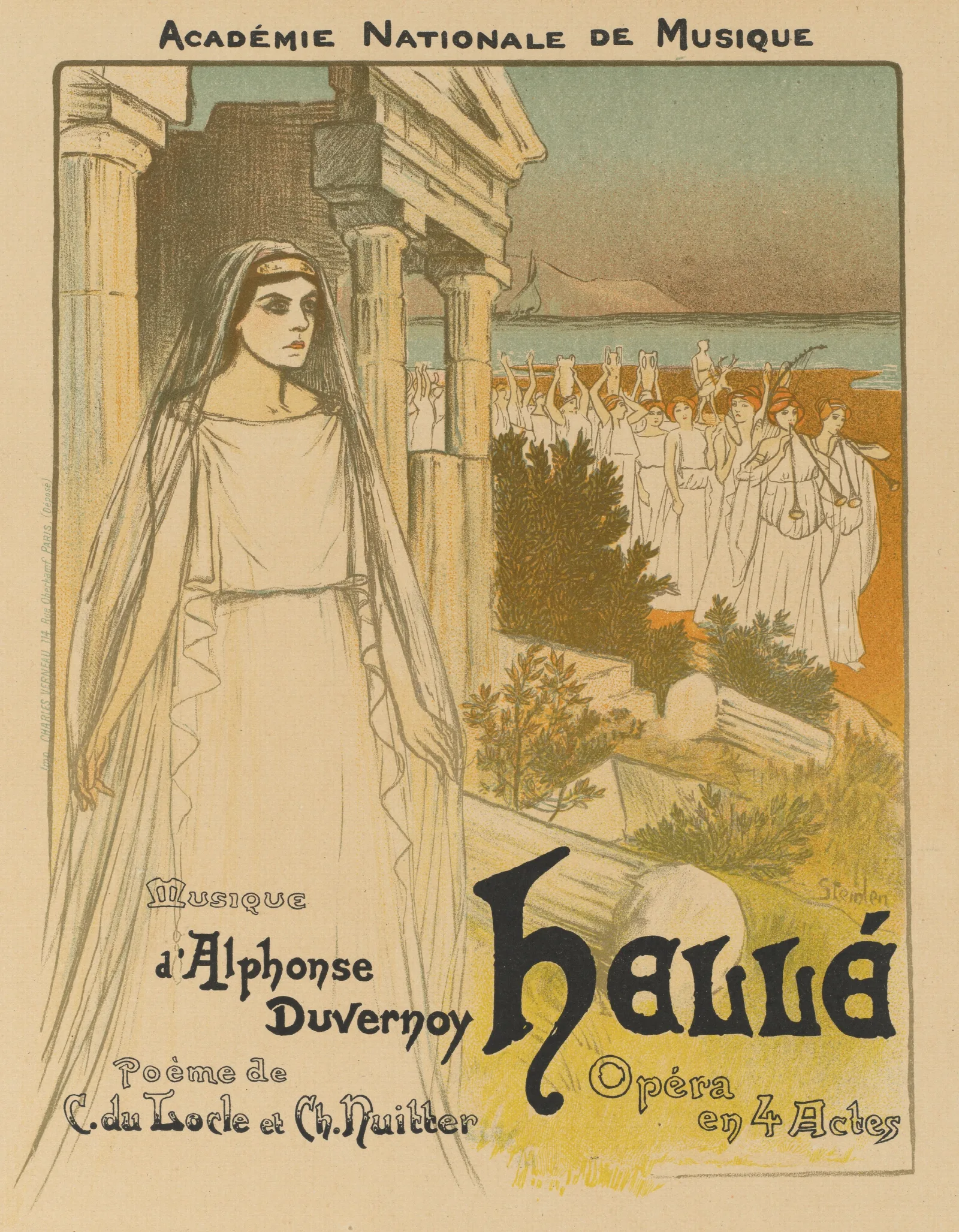 Helle 2 Wall Art by Théophile Alexandre Steinlen - Canvas Print