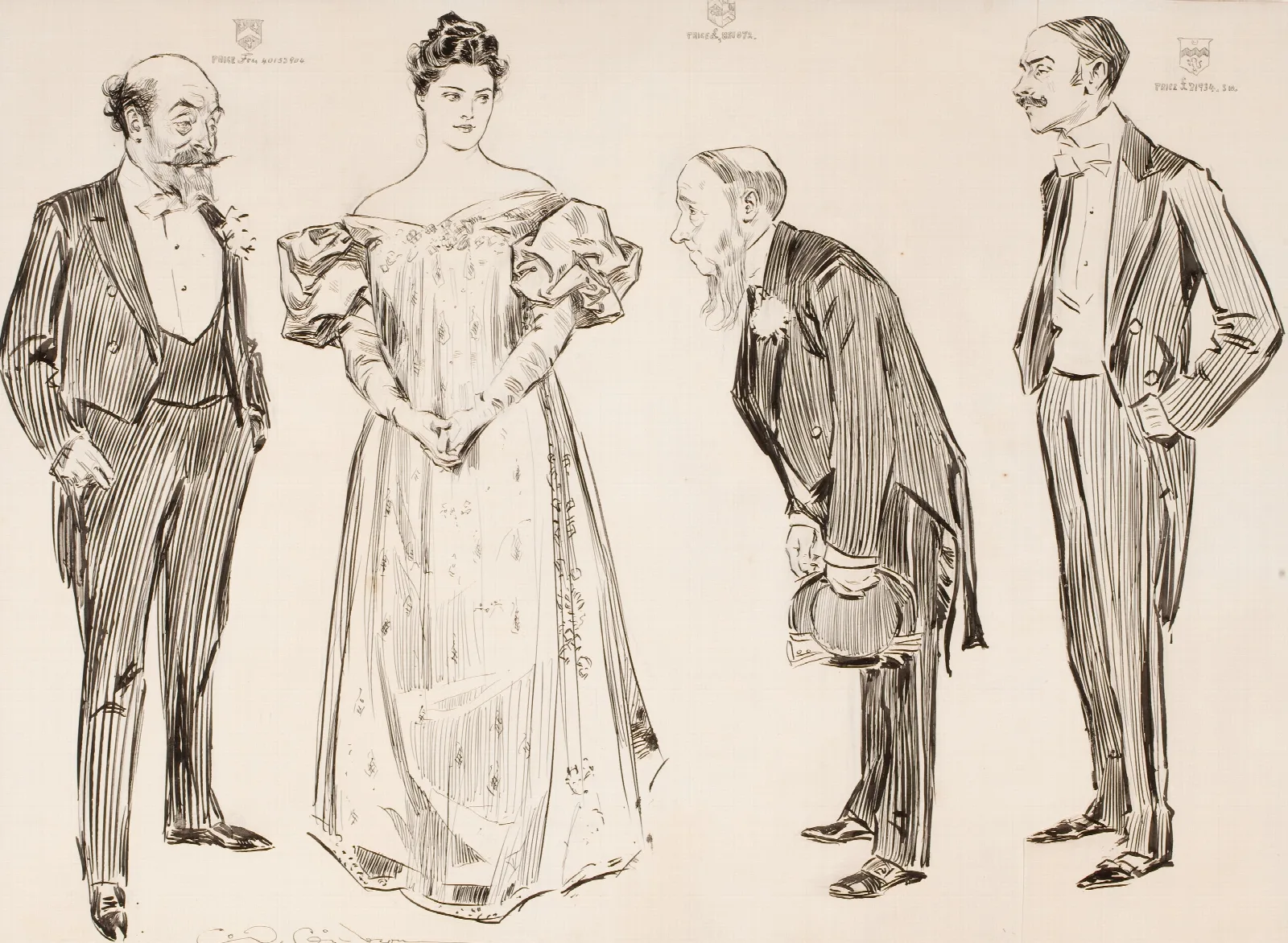 The American Abroad Some Features Of The Matrimonial Market Wall Art by Charles Dana Gibson - Canvas Print