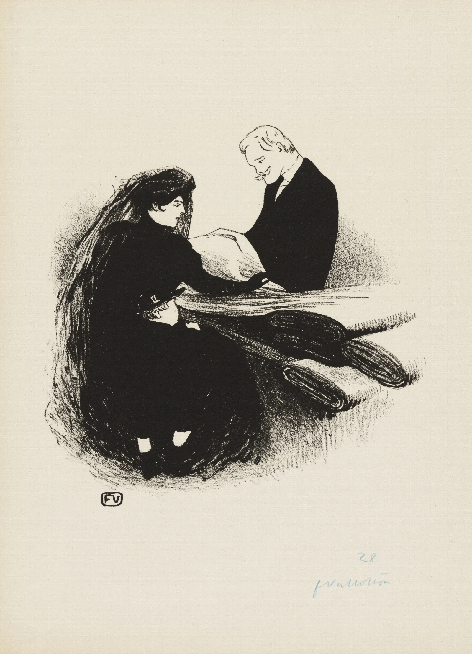 The Latest Fashion Wall Art by Félix Vallotton - Canvas Print