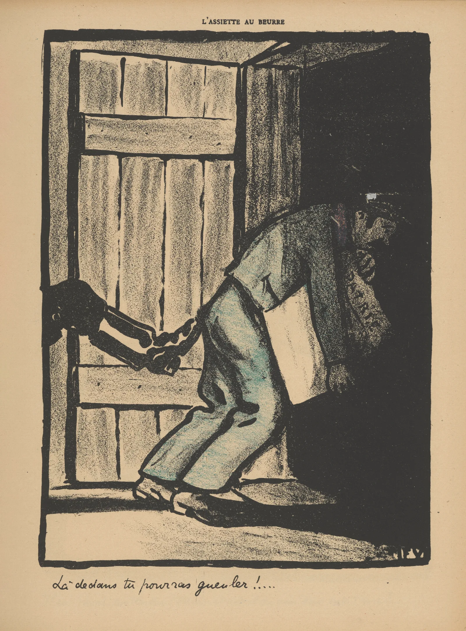 La Dedants Tu Pourras Gueuler Wall Art by Félix Vallotton - Canvas Print