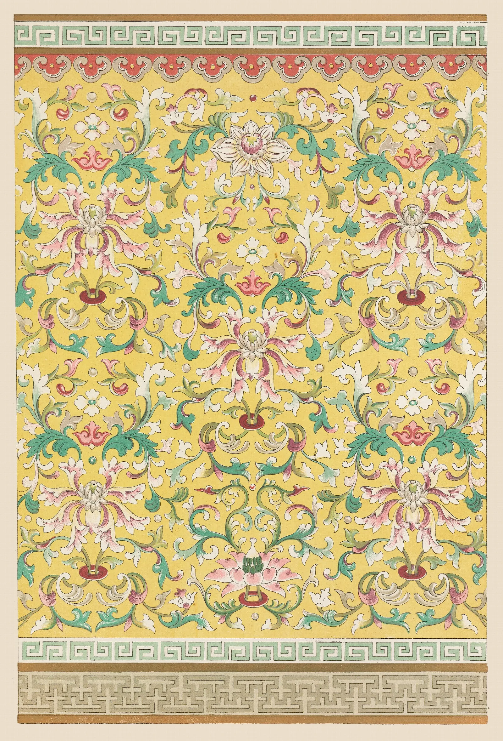 Examples Of Chinese Ornament Pl 72 Wall Art by Owen Jones - Canvas Print