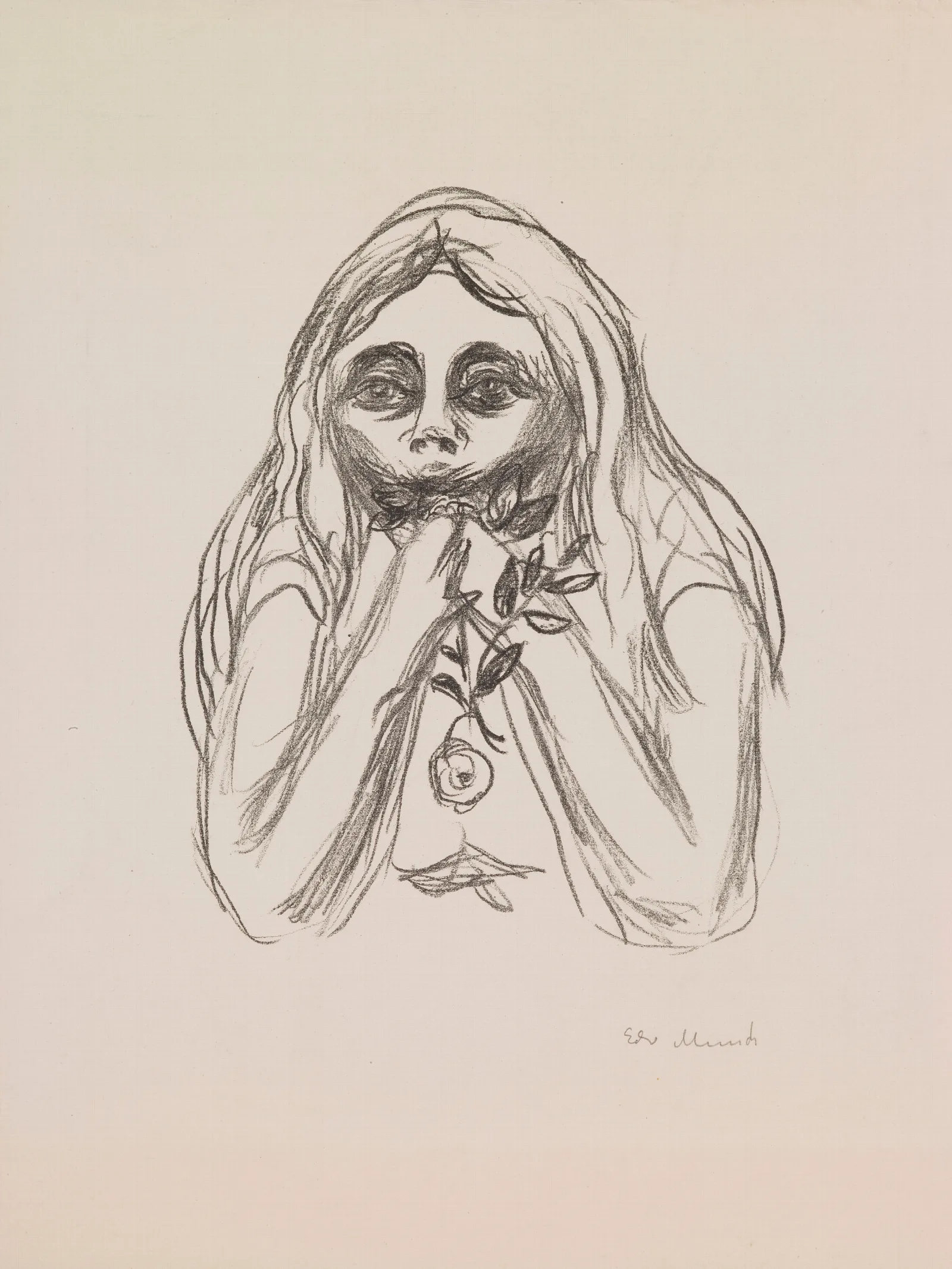 Omegas Eyes Wall Art by Edvard Munch - Canvas Print