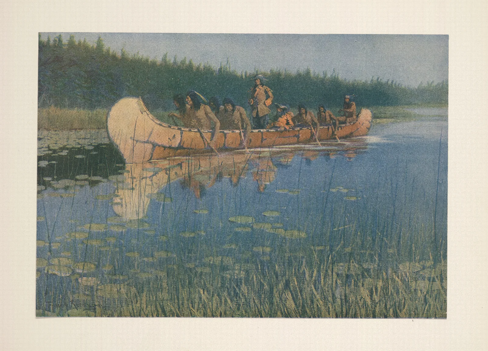 The Great Explorers Iv Raddison Wall Art by Frederic Remington - Canvas Print