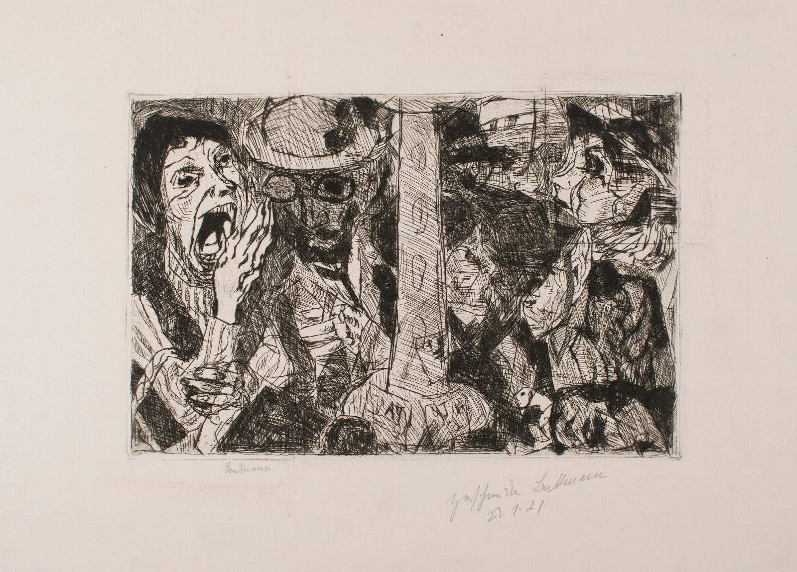 Street Ii 2 Wall Art by Max Beckmann - Canvas Print