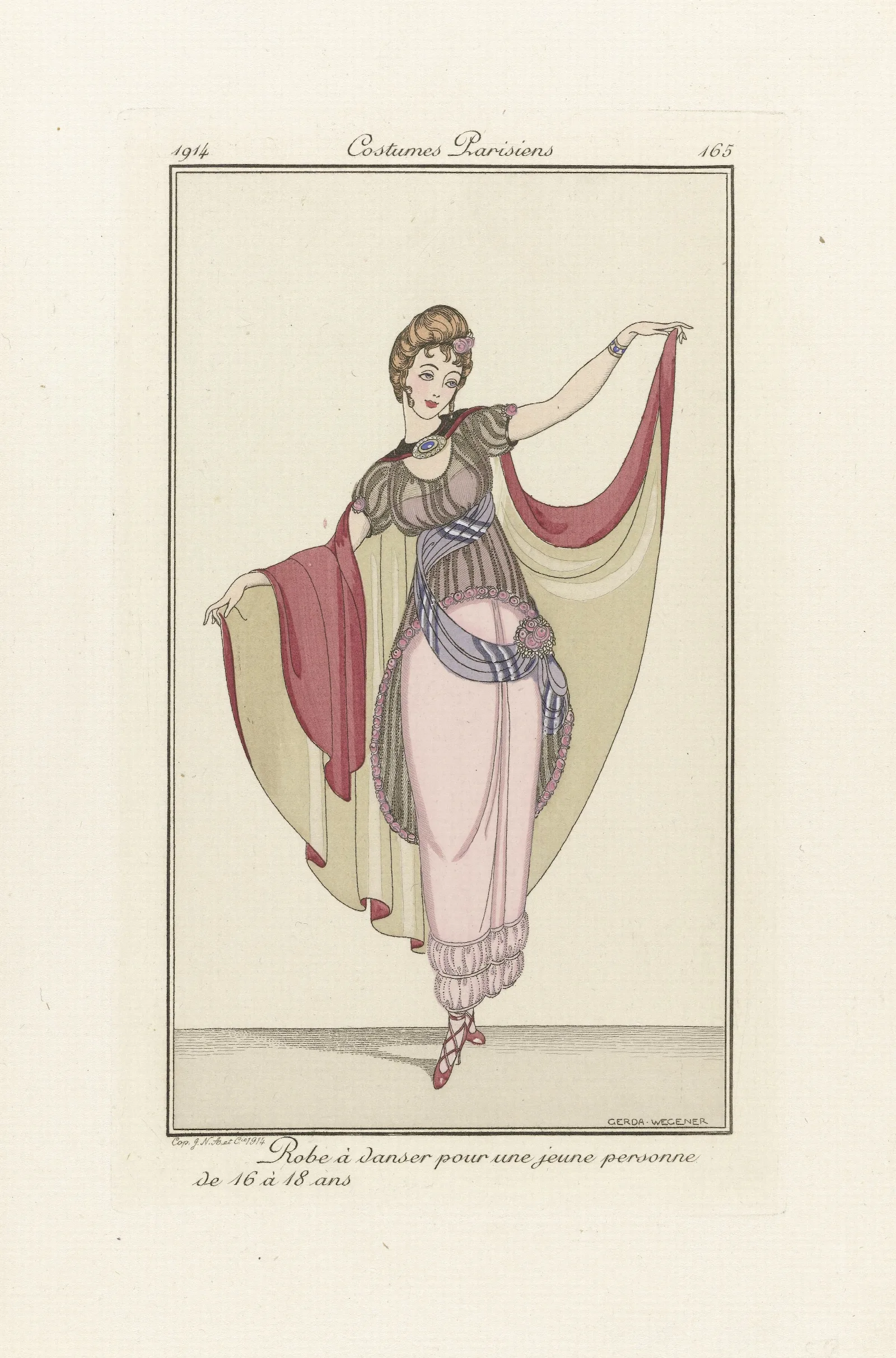 Robe A Danser Wall Art by Gerda Wegener - Canvas Print