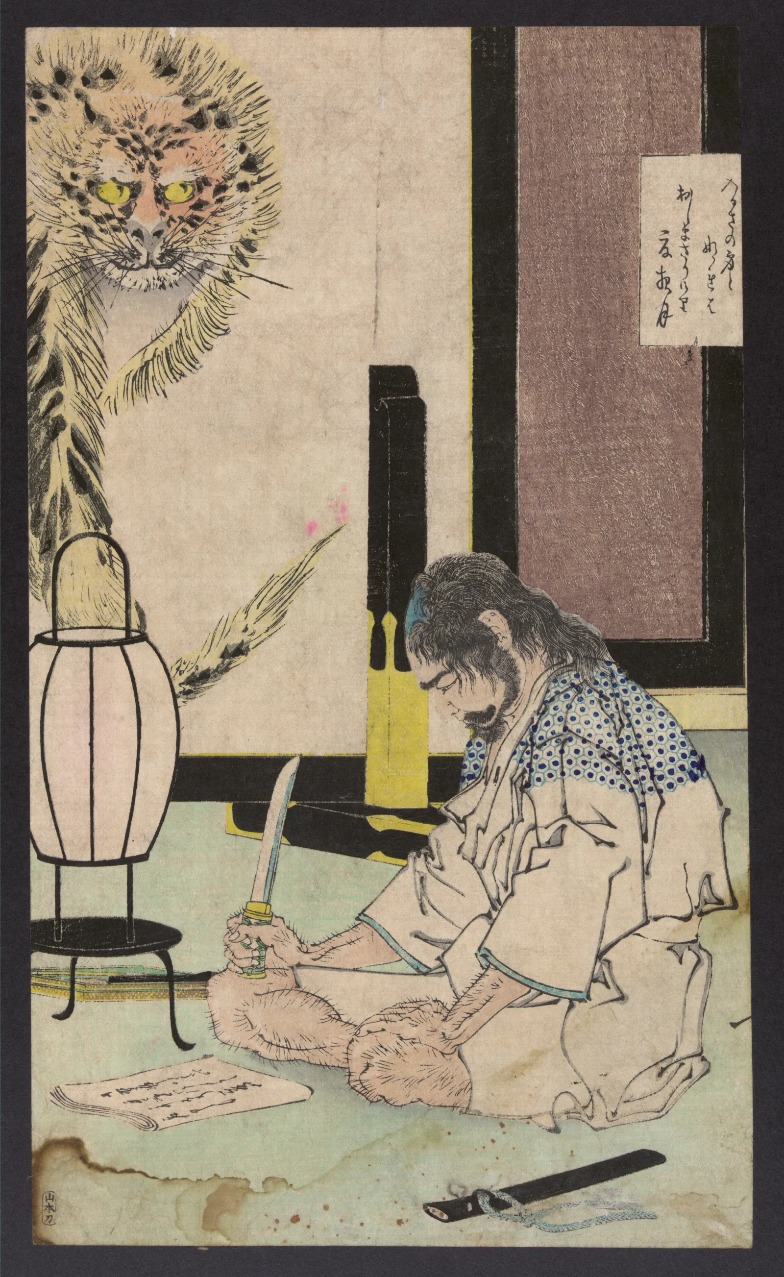 Natsu No Yo No Tsuki Wall Art by Tsukioka Yoshitoshi - Canvas Print