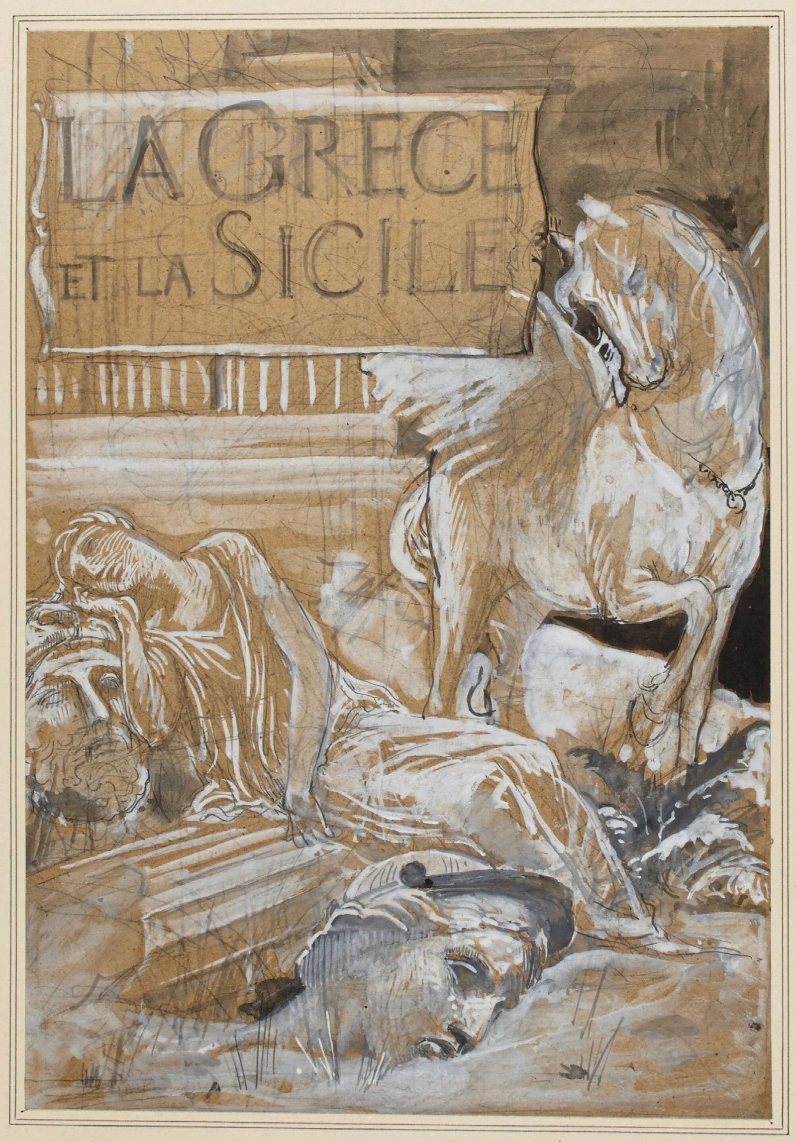 La Crece Et La Sicile Wall Art by Luc-Olivier Merson - Canvas Print