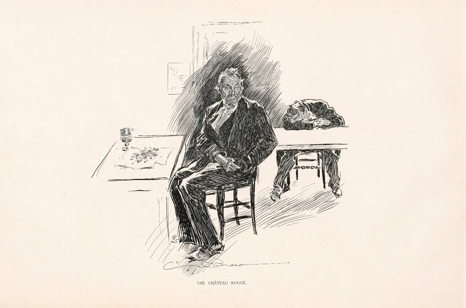 The Chateau Rouge Wall Art by Charles Dana Gibson - Canvas Print