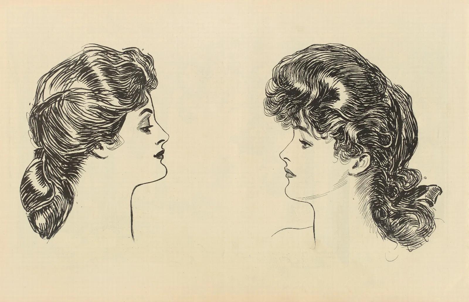 Illustration 302 by Charles Dana Gibson Wall Art by Charles Dana Gibson - Canvas Print