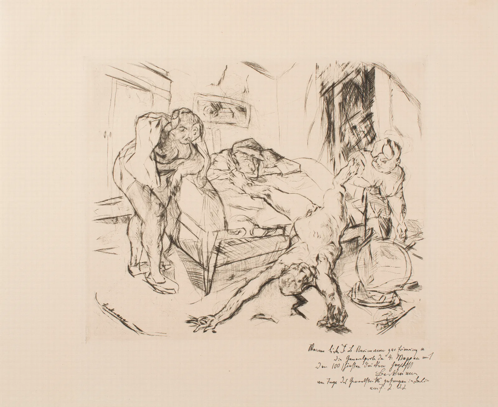 Night 13 Wall Art by Max Beckmann - Canvas Print