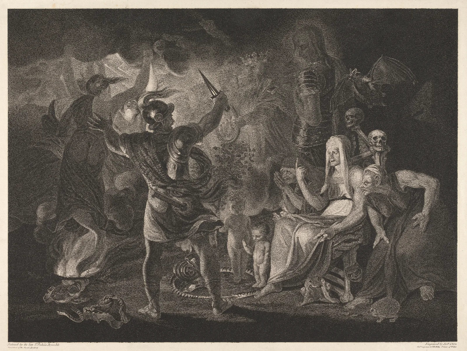 Shakespeare Macbeth Act Iv Scene I Wall Art by Sir Joshua Reynolds - Canvas Print