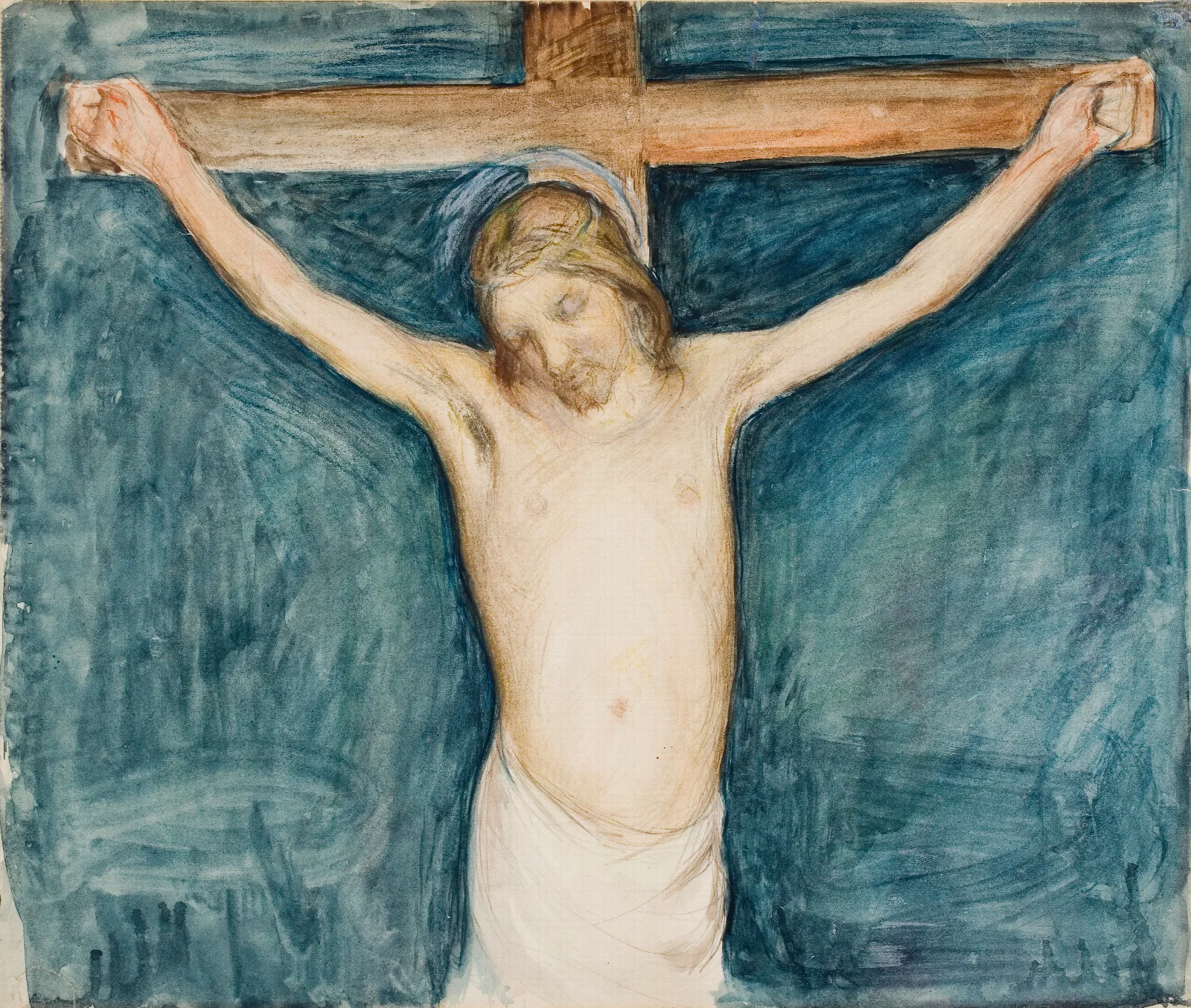 Crucifixion 4 Wall Art by Pekka Halonen - Canvas Print