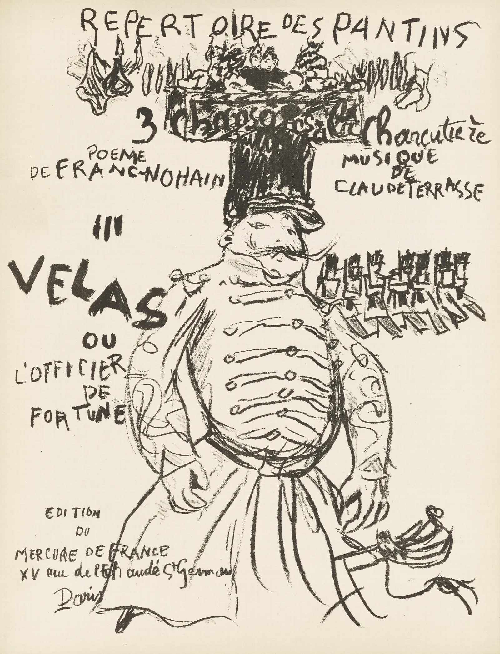 Repertoire Des Pantins Pl 3 Wall Art by Pierre Bonnard - Canvas Print