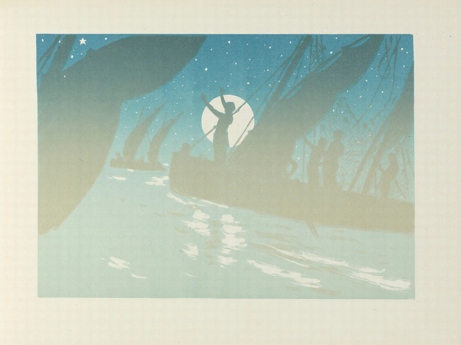 Les Pecheurs Suite Wall Art by Henri Rivière - Canvas Print