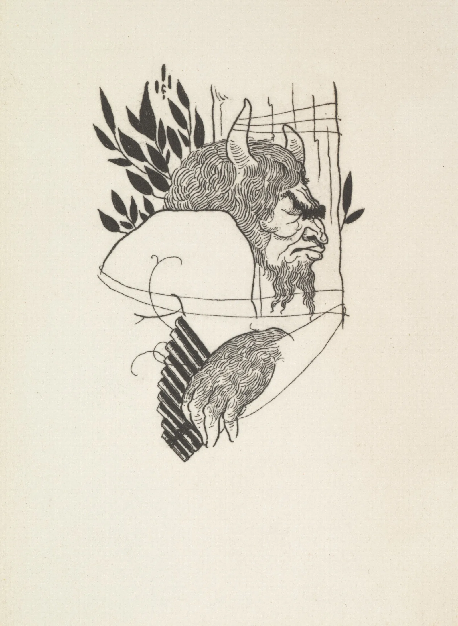 Grotesques By Aubrey Beardsley 7 Wall Art by Aubrey Vincent Beardsley - Canvas Print