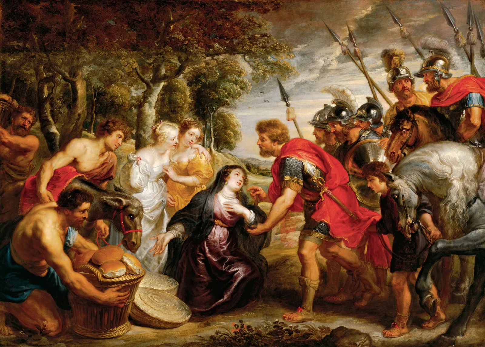 The Meeting Of David And Abigail 2 Wall Art by Peter Paul Rubens - Canvas Print
