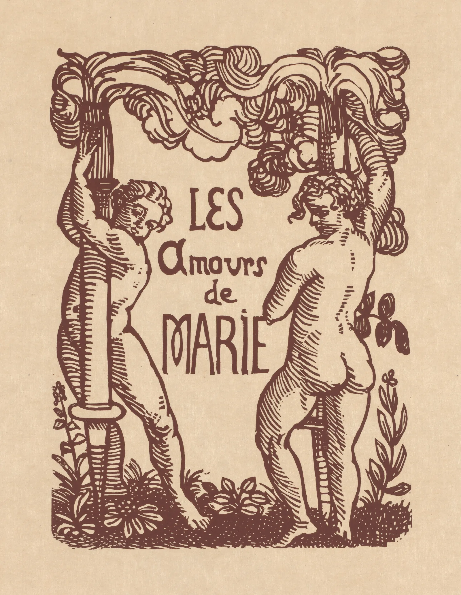 Les Amours De Marie Wall Art by Emile Bernard - Canvas Print