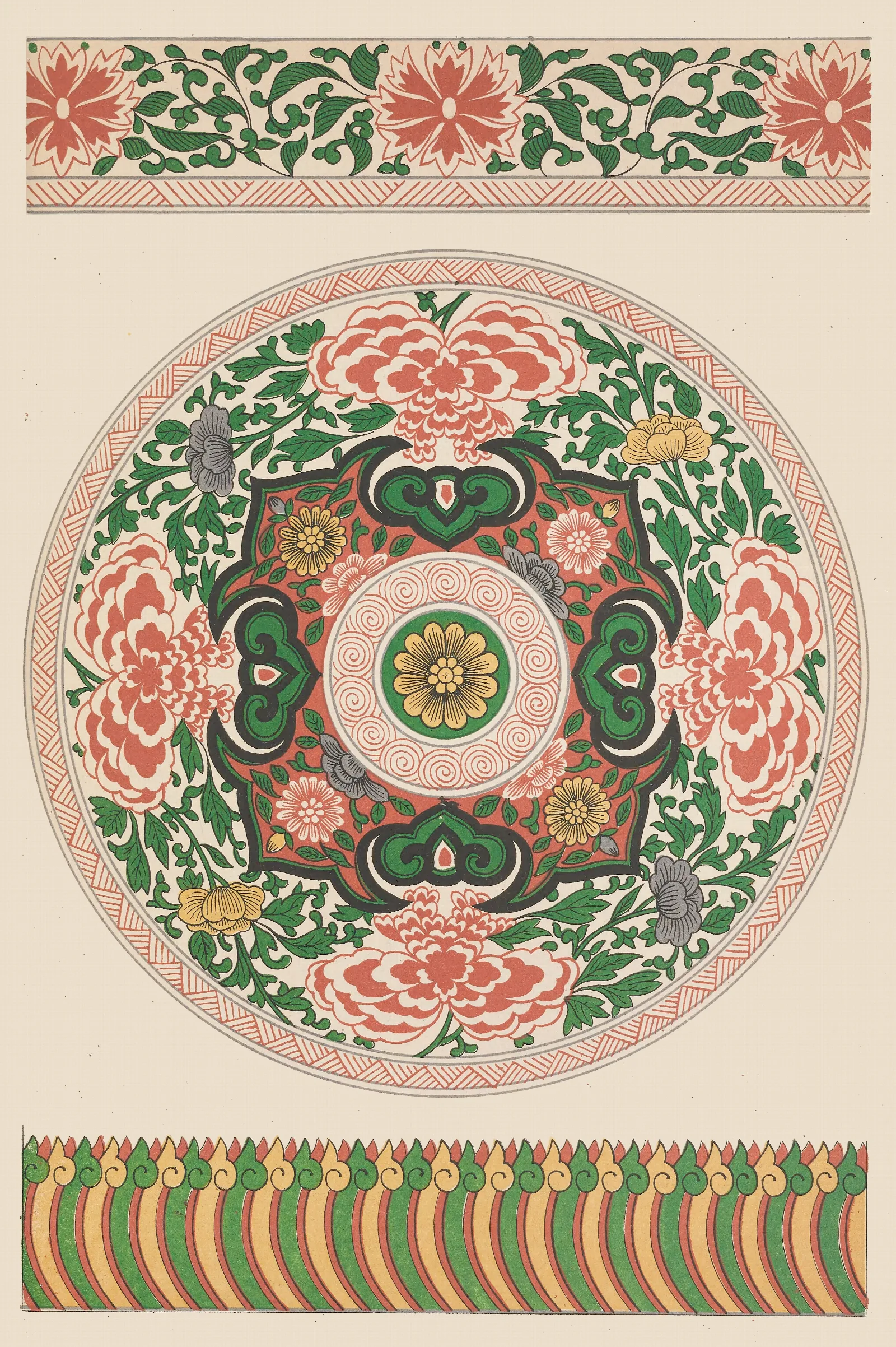 Examples Of Chinese Ornament Pl 62 Wall Art by Owen Jones - Canvas Print