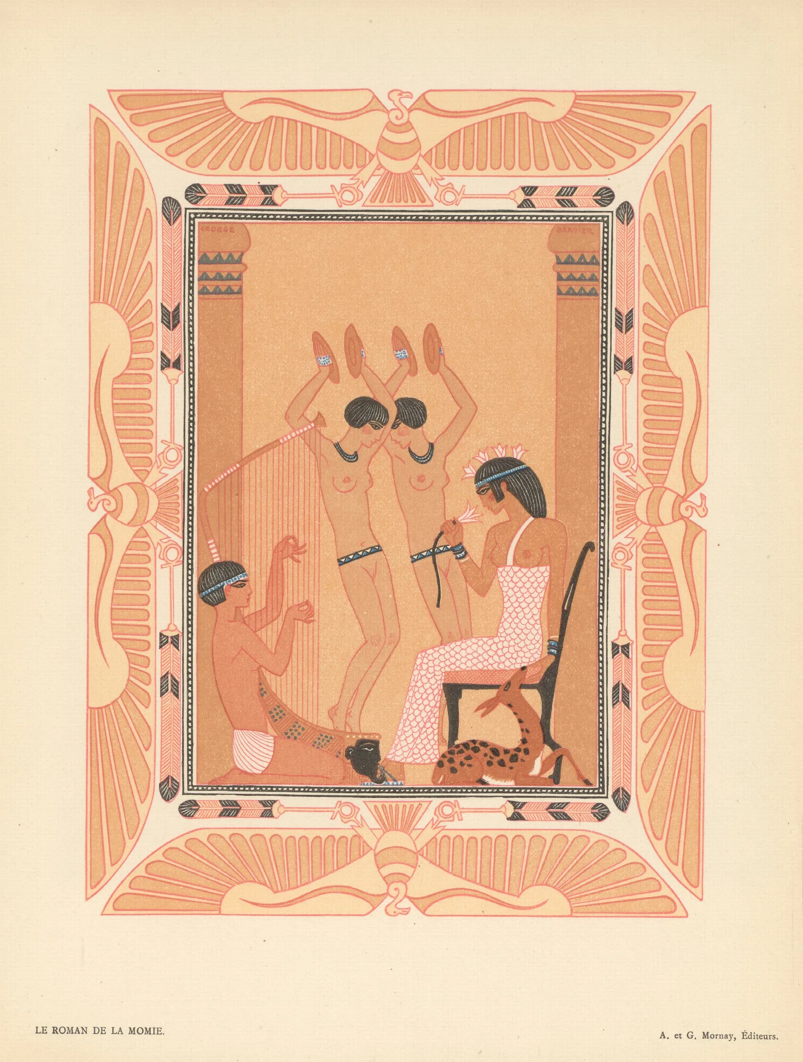 Le Roman De La Momie Wall Art by George Barbier - Canvas Print