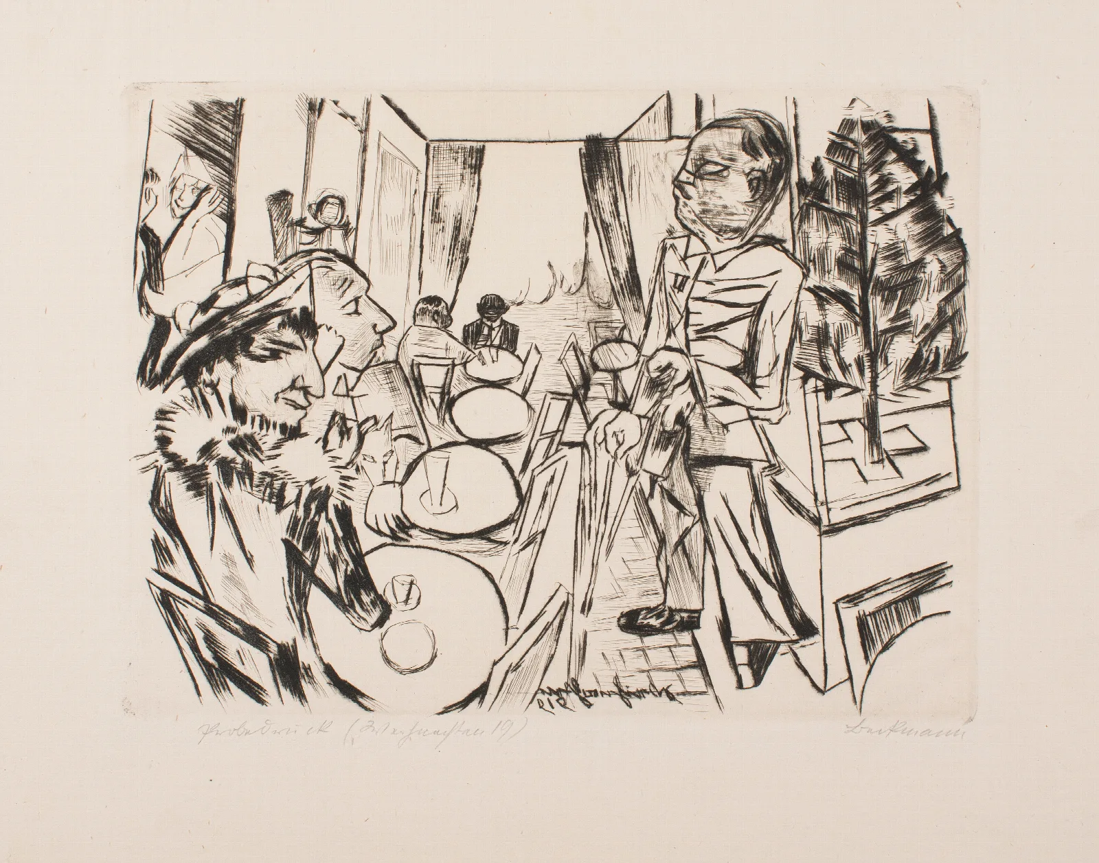 Christmas 1919 2 Wall Art by Max Beckmann - Canvas Print