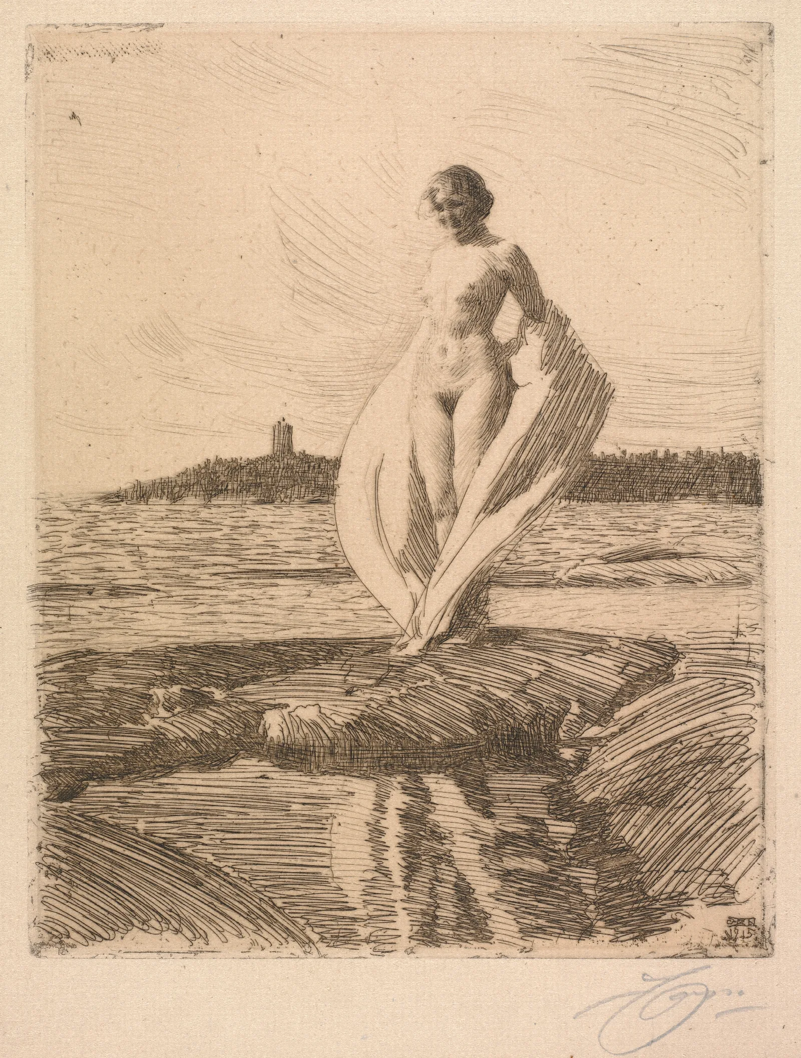 The Swan 3 Wall Art by Anders Zorn - Canvas Print