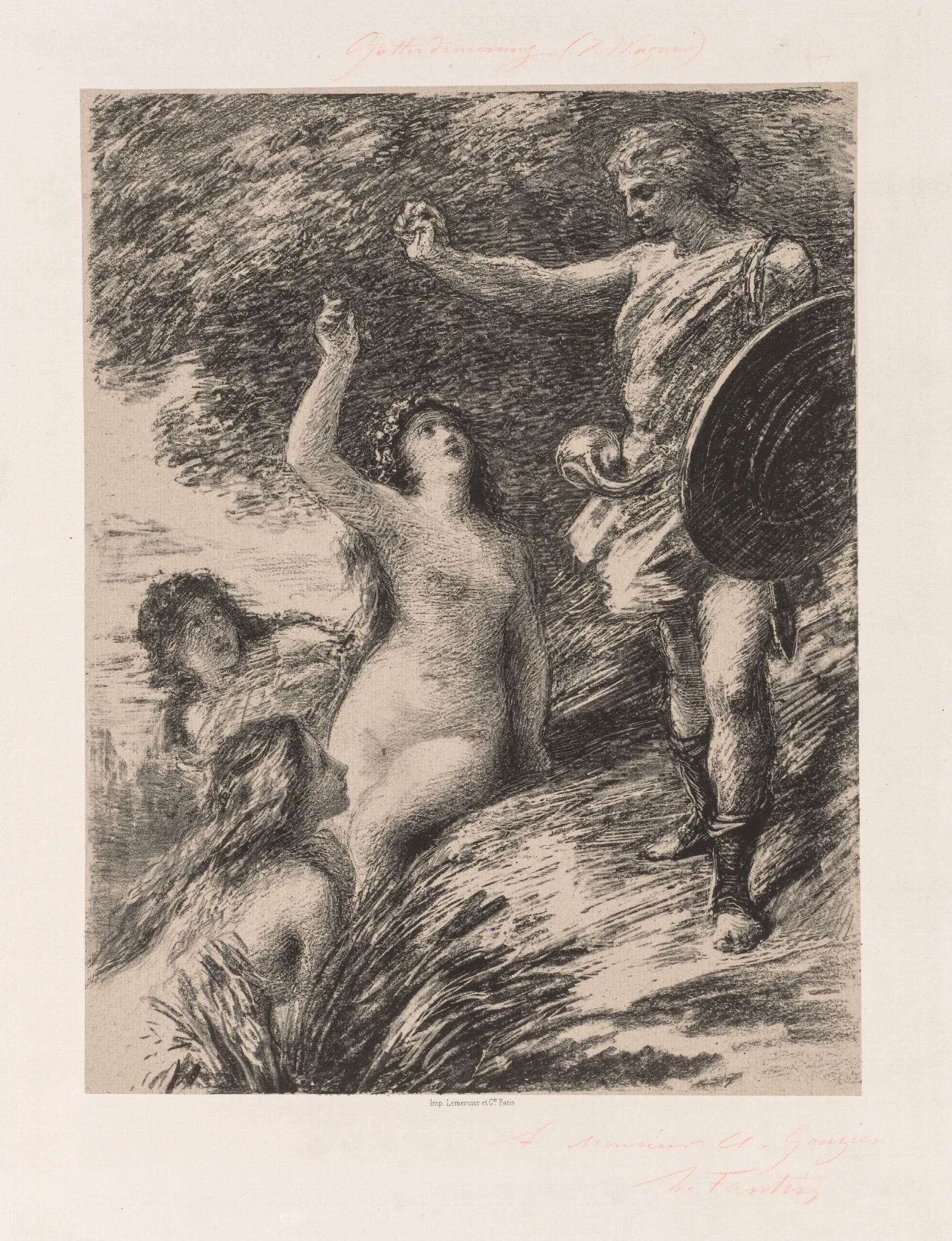 Mar 4 2015 Siegfried And The Daughters Of The Rhine Wall Art by Henri Fantin-Latour - Canvas Print