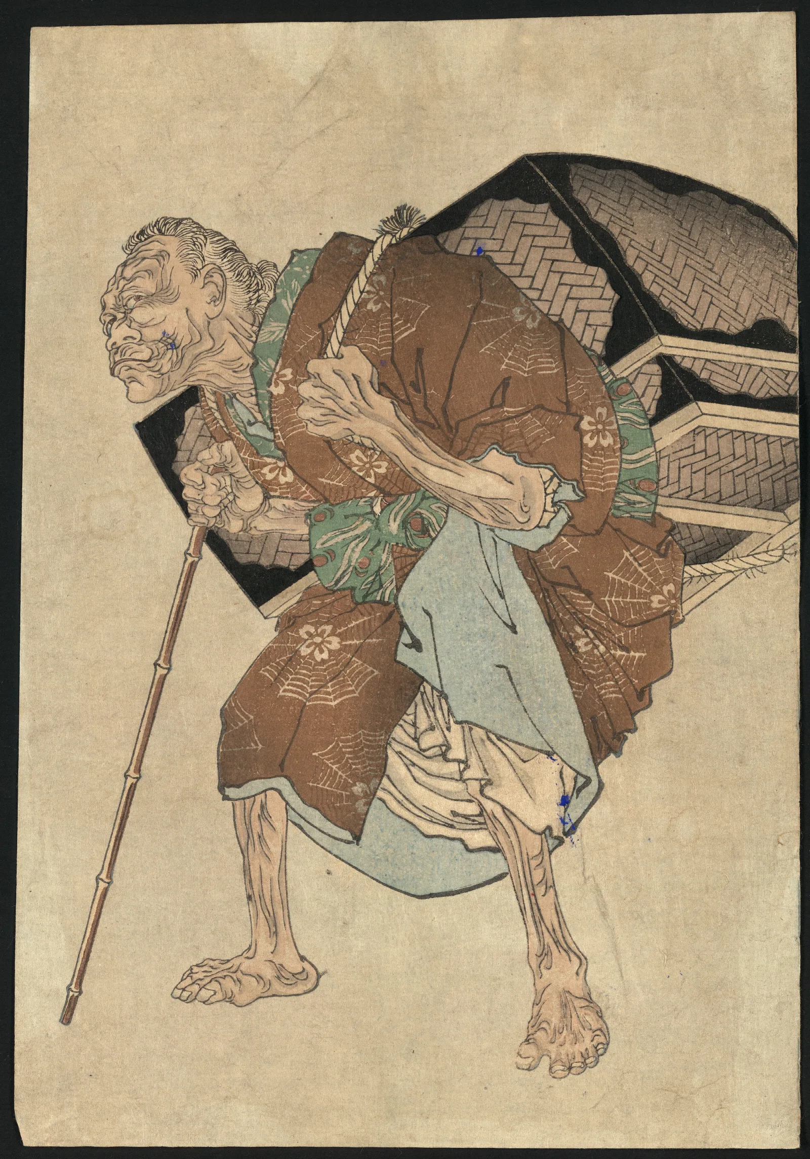 Shitakiri Suzume Wall Art by Tsukioka Yoshitoshi - Canvas Print
