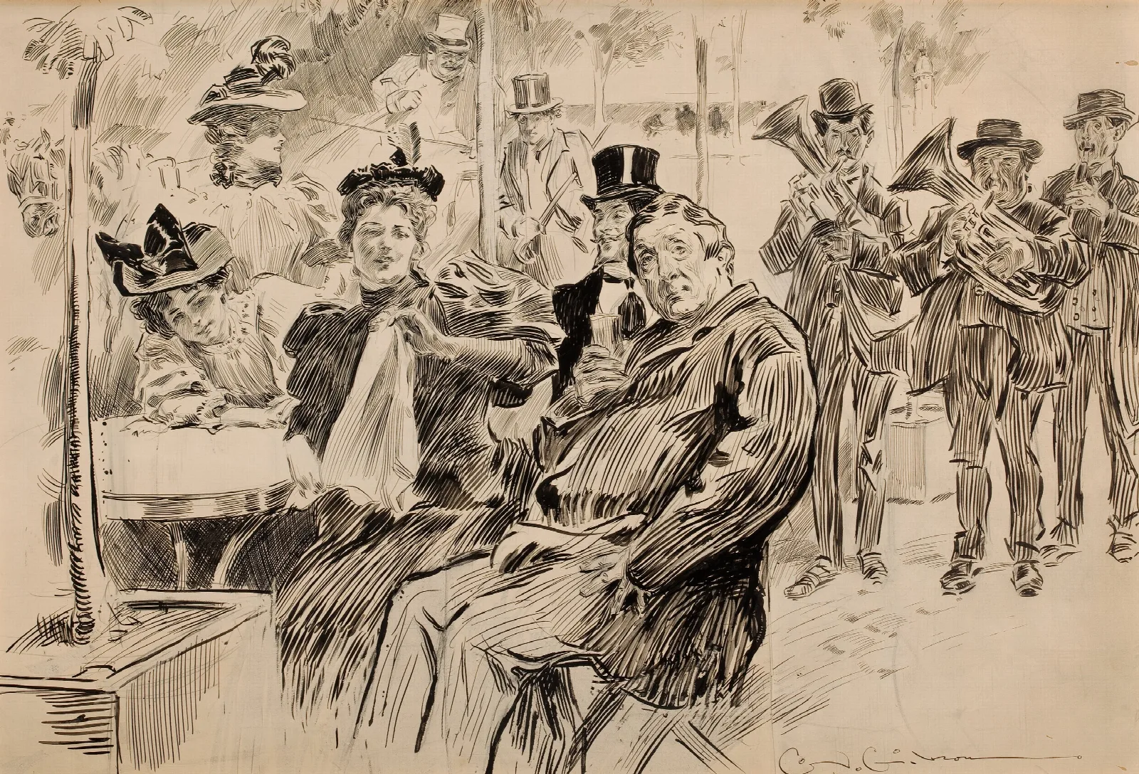 About Paris 2 Wall Art by Charles Dana Gibson - Canvas Print