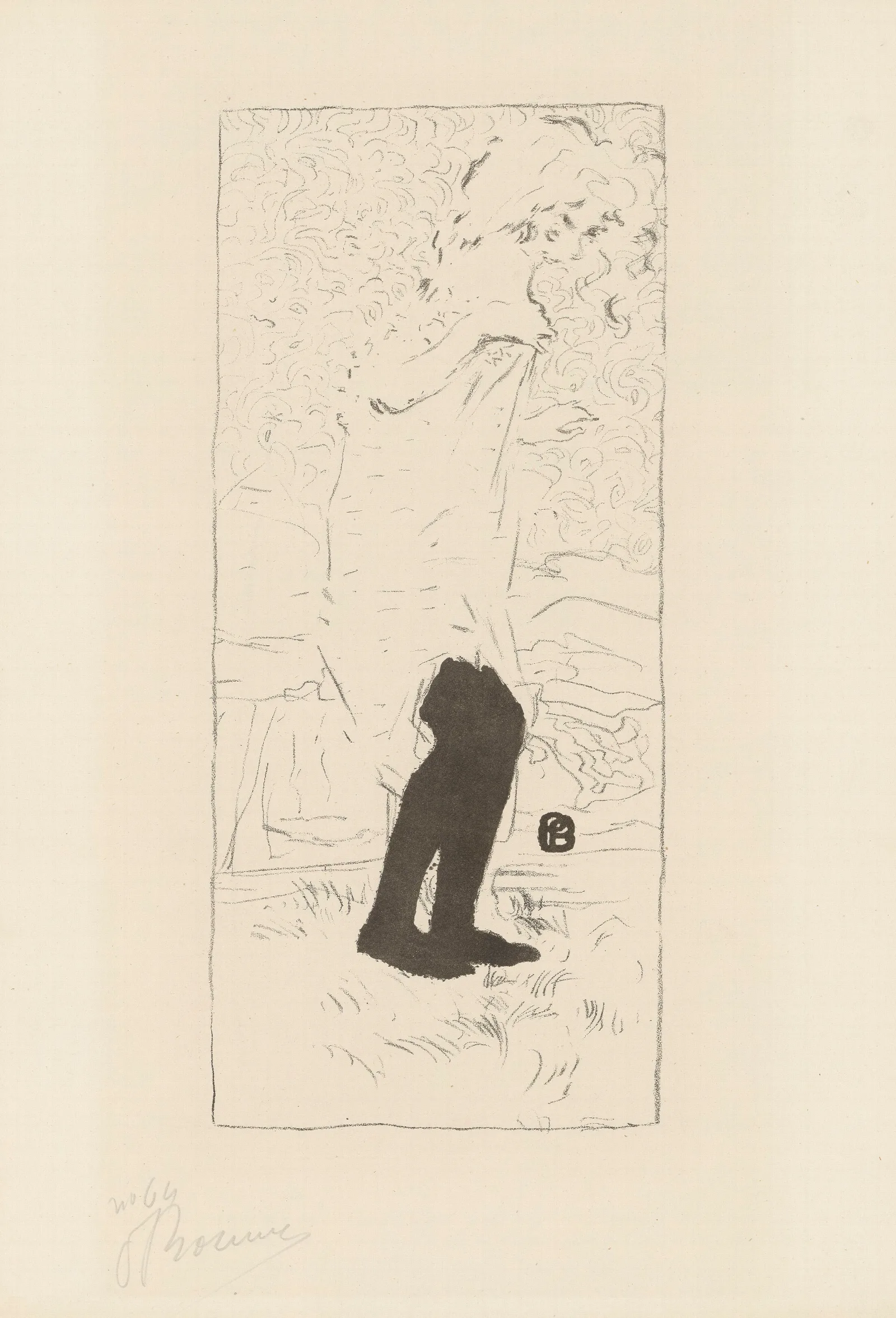 Jeune Femme Aux Bas Noirs Wall Art by Pierre Bonnard - Canvas Print