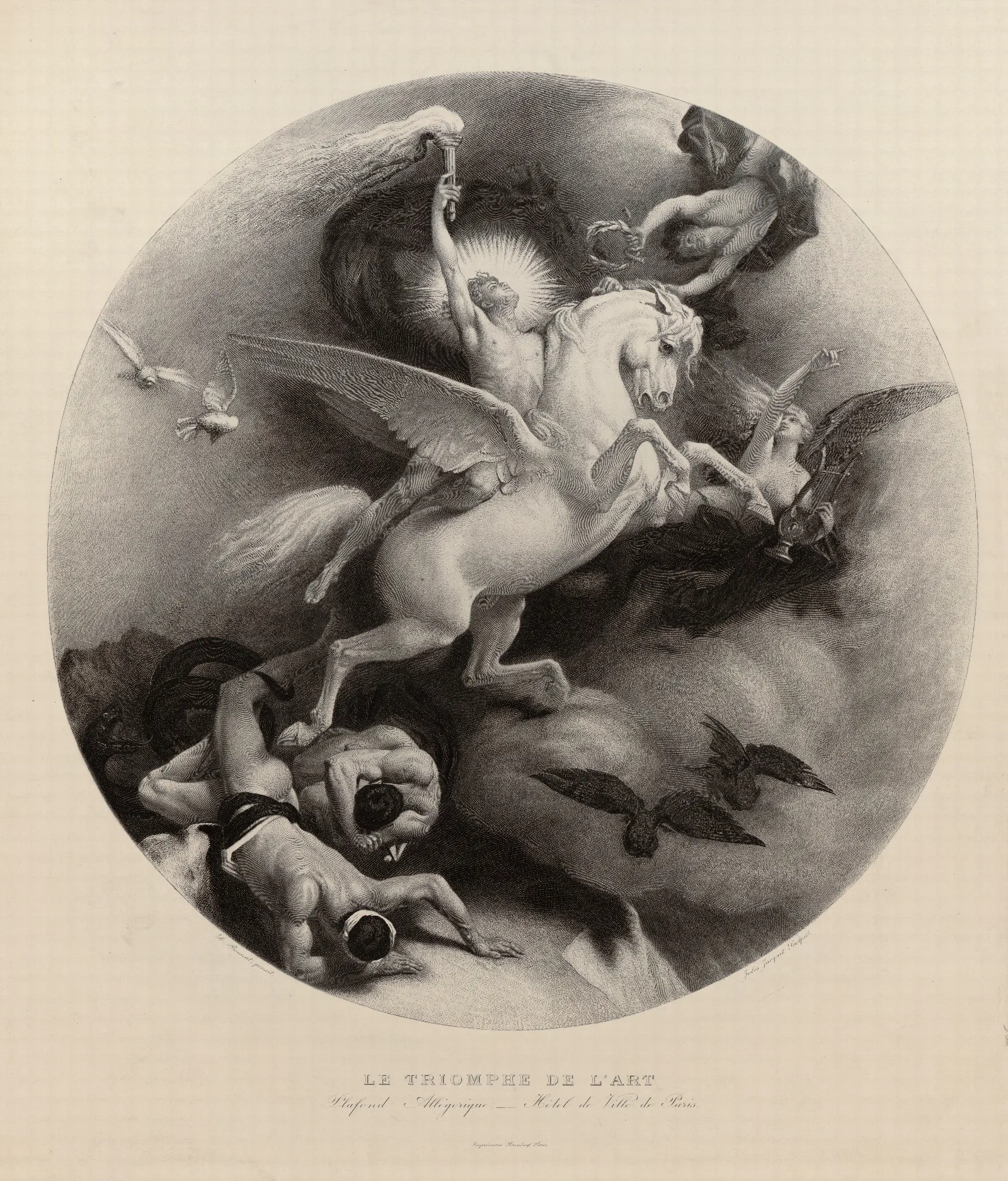 Le Triomphe De Lart Wall Art by Léon Bonnat - Canvas Print