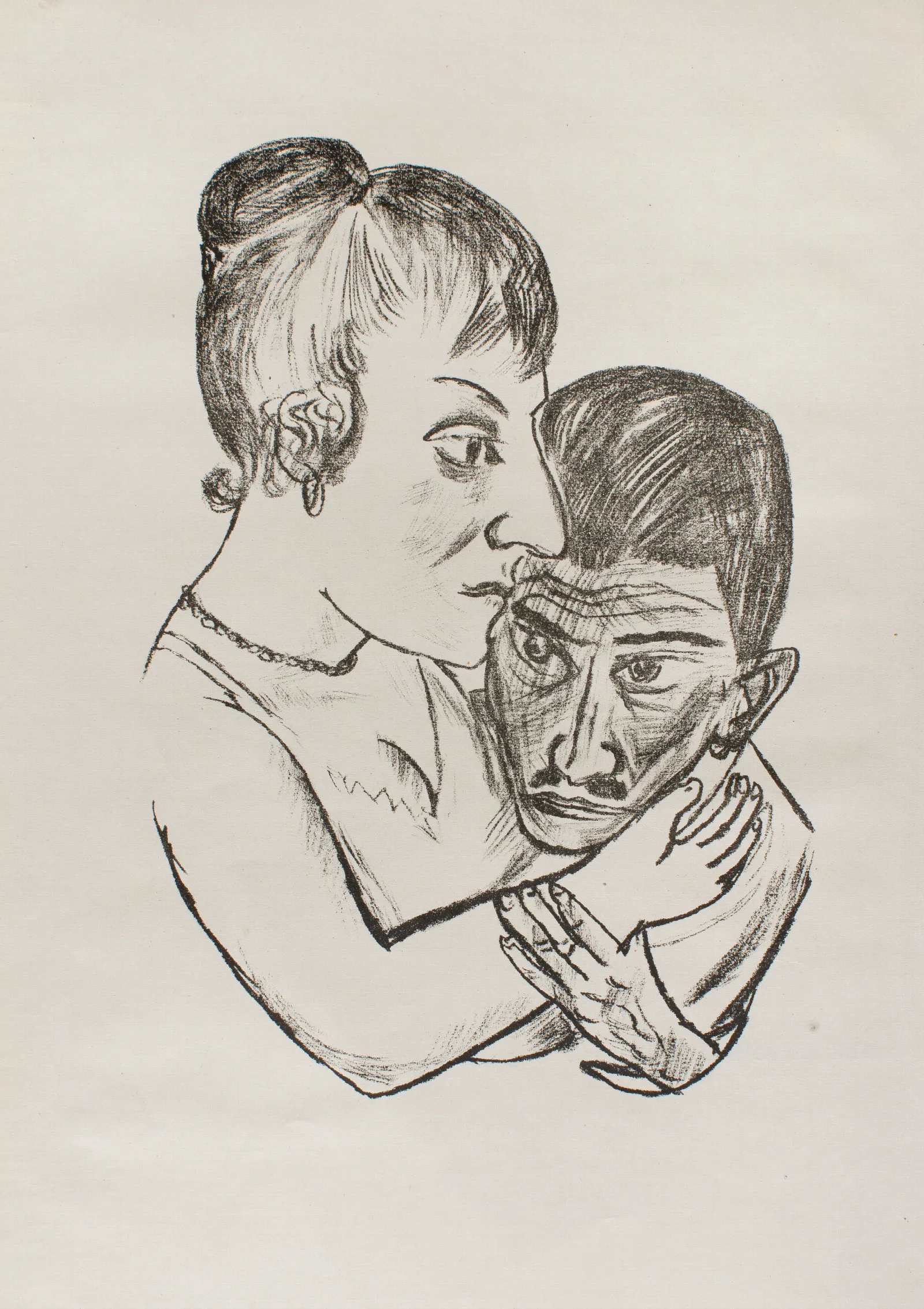 Lovers 19 Wall Art by Max Beckmann - Canvas Print