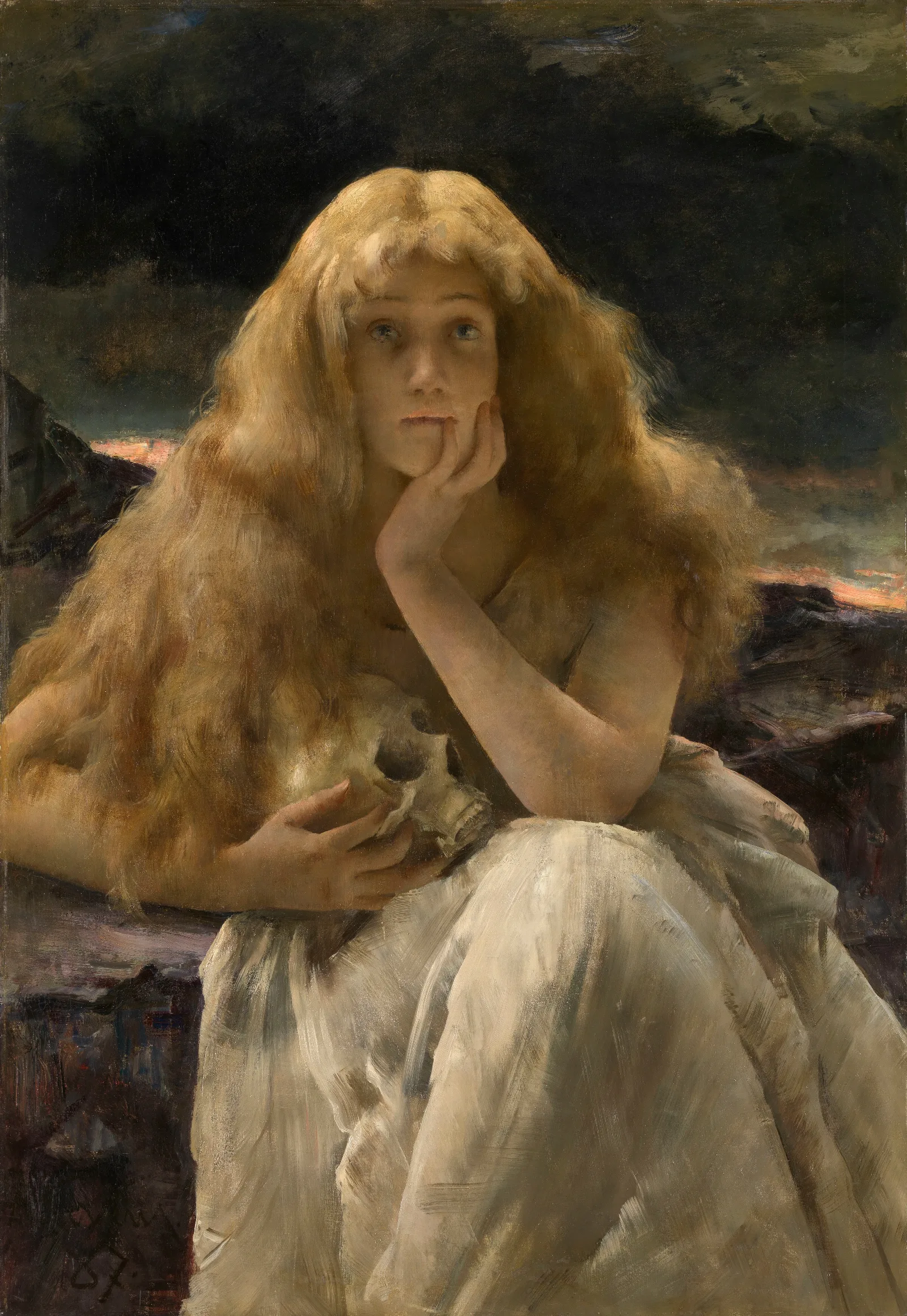 Mary Magdalene 32 Wall Art by Alfred Stevens - Canvas Print